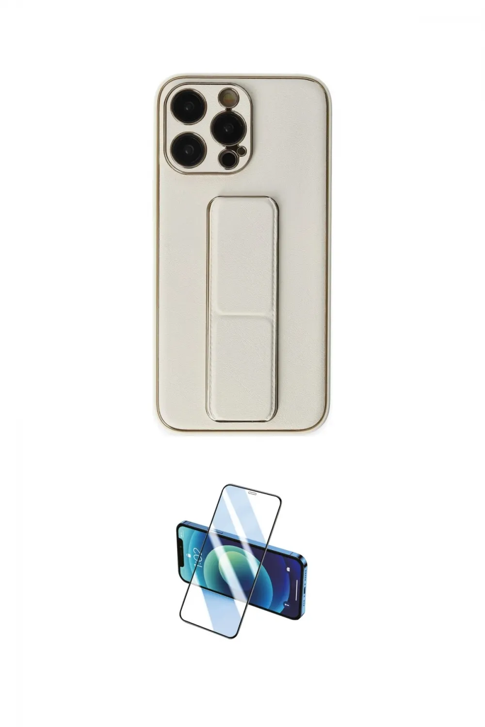 ieg™ iPhone 13 Pro Kılıf Akış Doku - Siyah 3D Antistatik Seramik Nano Ekran Koruyucu