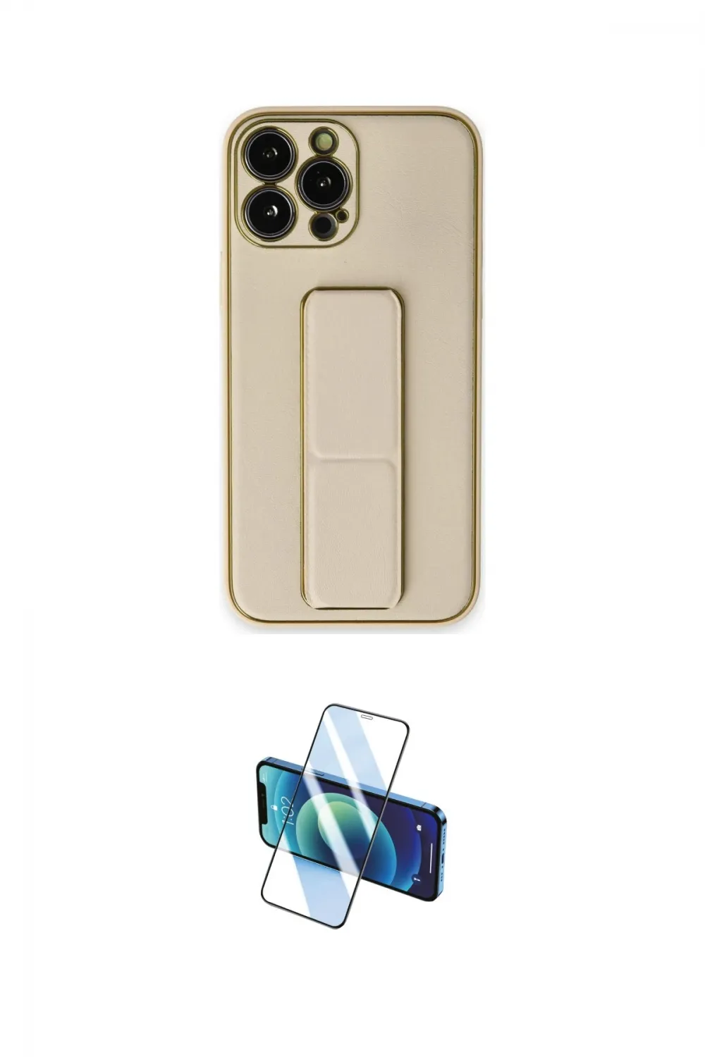 ieg™ iPhone 13 Pro Kılıf Akış Doku - Siyah 3D Antistatik Seramik Nano Ekran Koruyucu