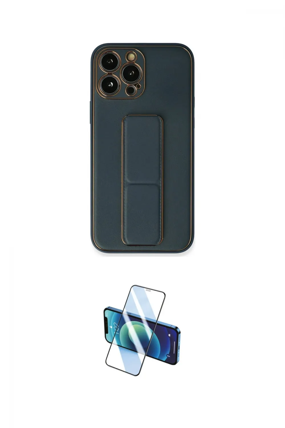 ieg™ iPhone 13 Pro Kılıf Akış Doku - Siyah 3D Antistatik Seramik Nano Ekran Koruyucu