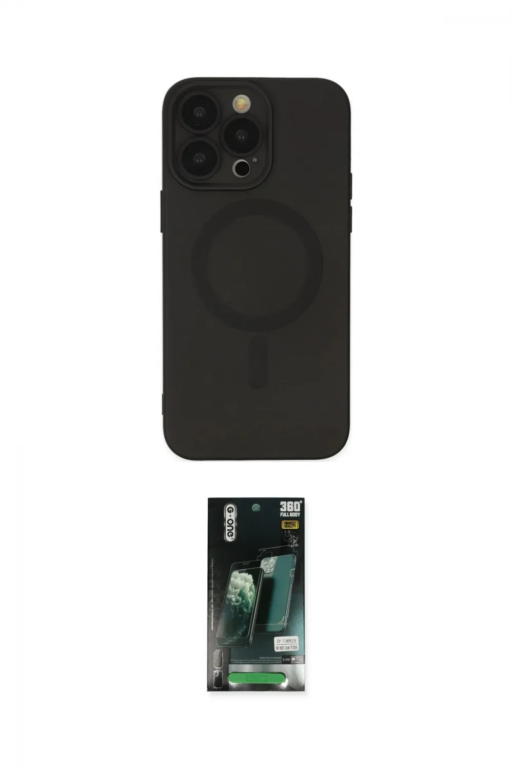 ieg™ iPhone 13 Pro Kılıf Akış Minimal Özel Seri - Şeffaf 360 Full Body Arka Koruyucu
