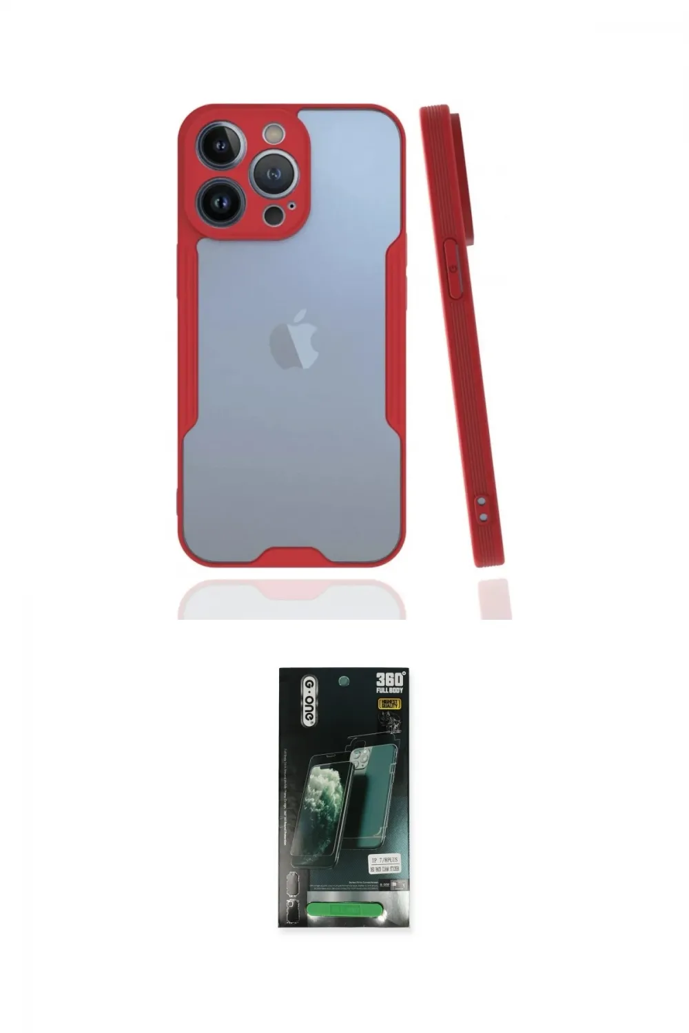 ieg™ iPhone 13 Pro Kılıf Atlas Asil Serisi - Şeffaf 360 Full Body Arka Koruyucu