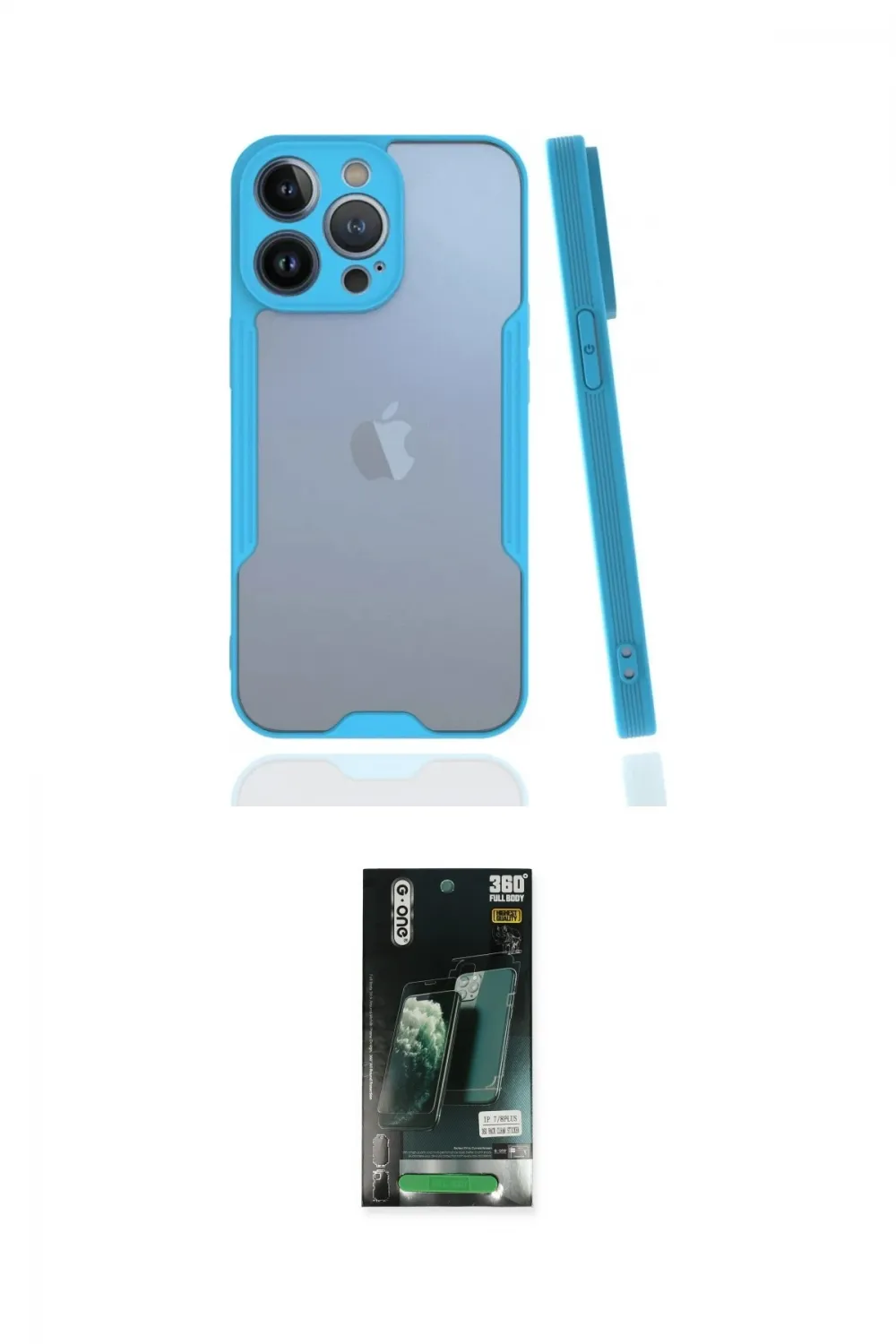 ieg™ iPhone 13 Pro Kılıf Atlas Asil Serisi - Şeffaf 360 Full Body Arka Koruyucu