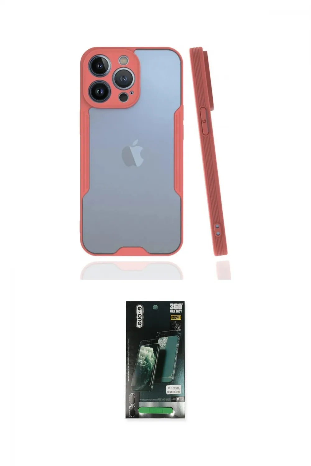 ieg™ iPhone 13 Pro Kılıf Atlas Asil Serisi - Şeffaf 360 Full Body Arka Koruyucu