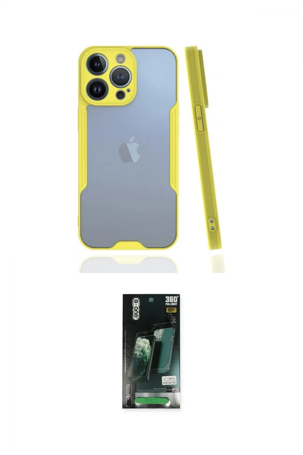 ieg™ iPhone 13 Pro Kılıf Atlas Asil Serisi - Şeffaf 360 Full Body Arka Koruyucu
