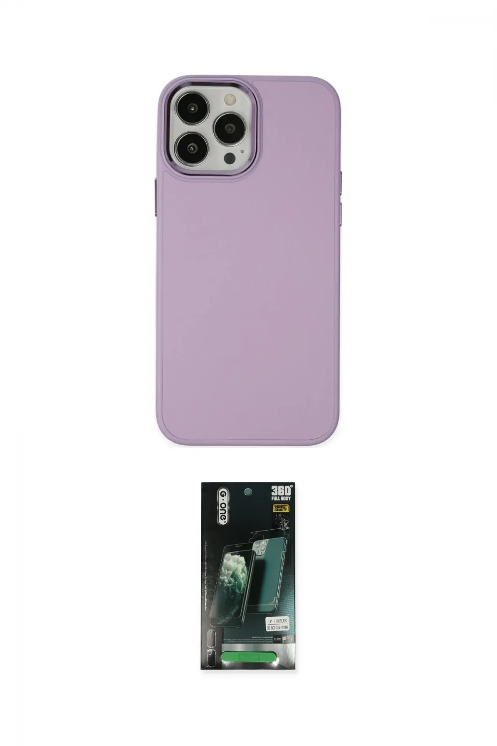 ieg™ iPhone 13 Pro Kılıf Çekirdek Çizgi - Şeffaf 360 Full Body Arka Koruyucu