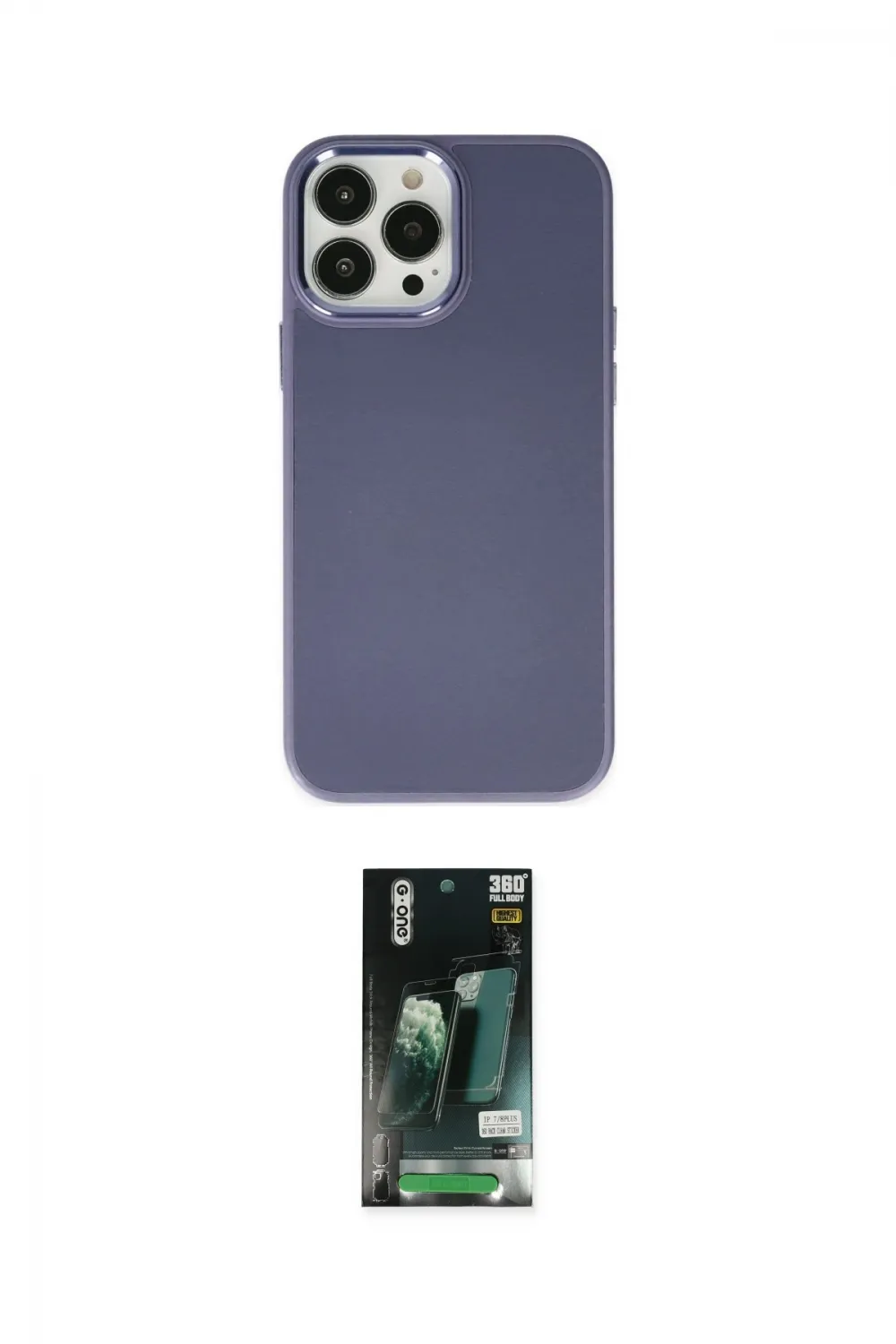 ieg™ iPhone 13 Pro Kılıf Çekirdek Çizgi - Şeffaf 360 Full Body Arka Koruyucu