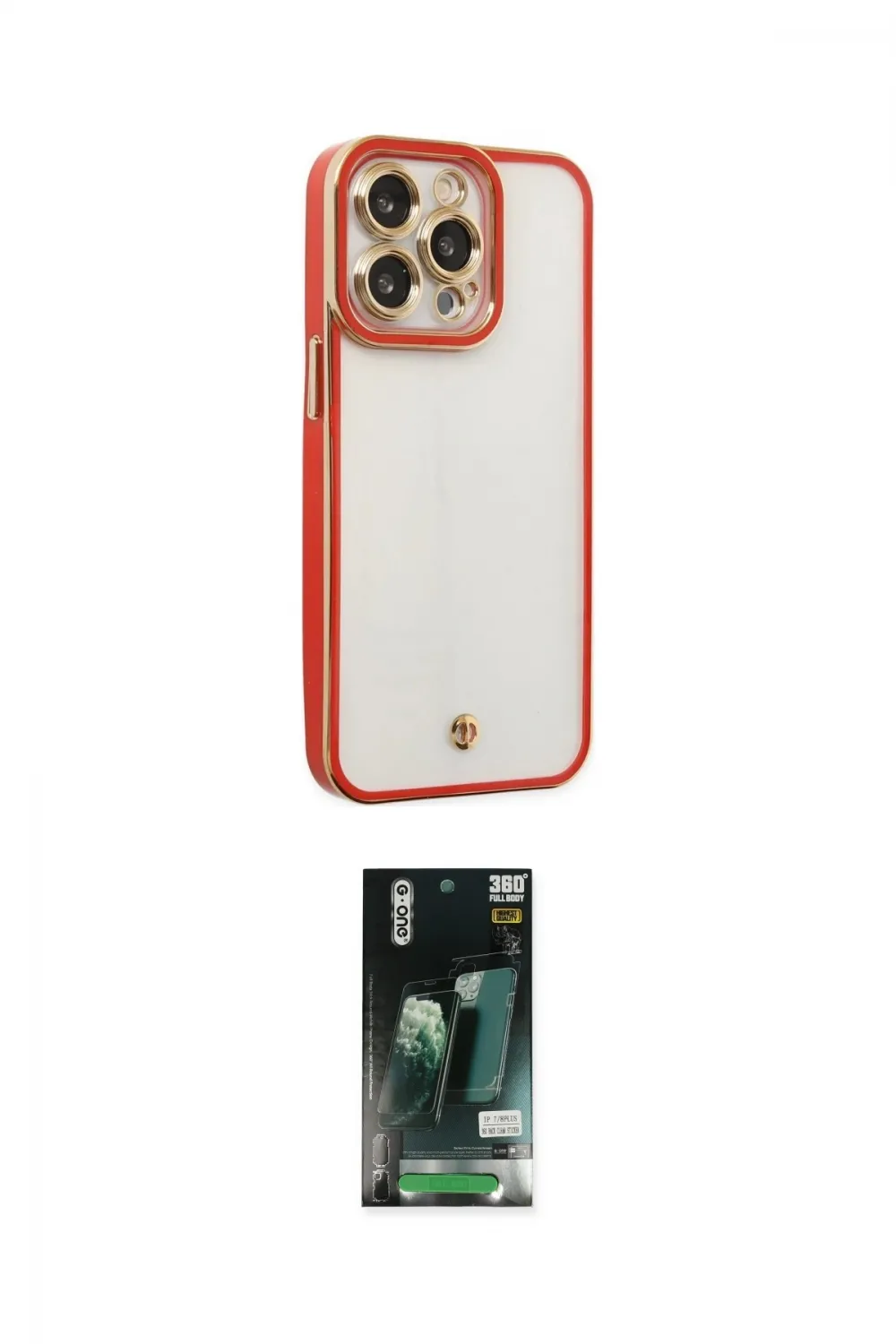 ieg™ iPhone 13 Pro Kılıf Çekirdek Klasik Serisi - Şeffaf 360 Full Body Arka Koruyucu