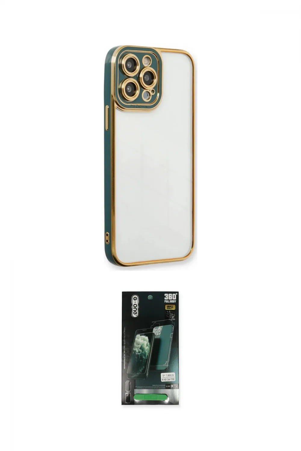 ieg™ iPhone 13 Pro Kılıf Çekirdek Klasik Serisi - Şeffaf 360 Full Body Arka Koruyucu