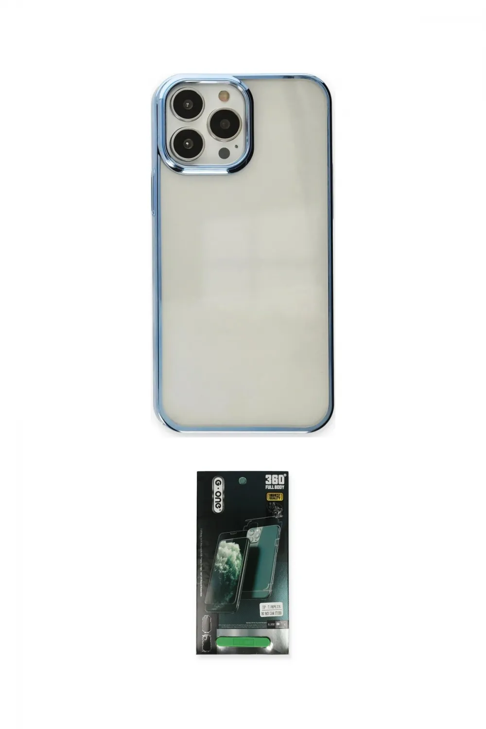 ieg™ iPhone 13 Pro Kılıf Doruk Doku Prime - Şeffaf 360 Full Body Arka Koruyucu