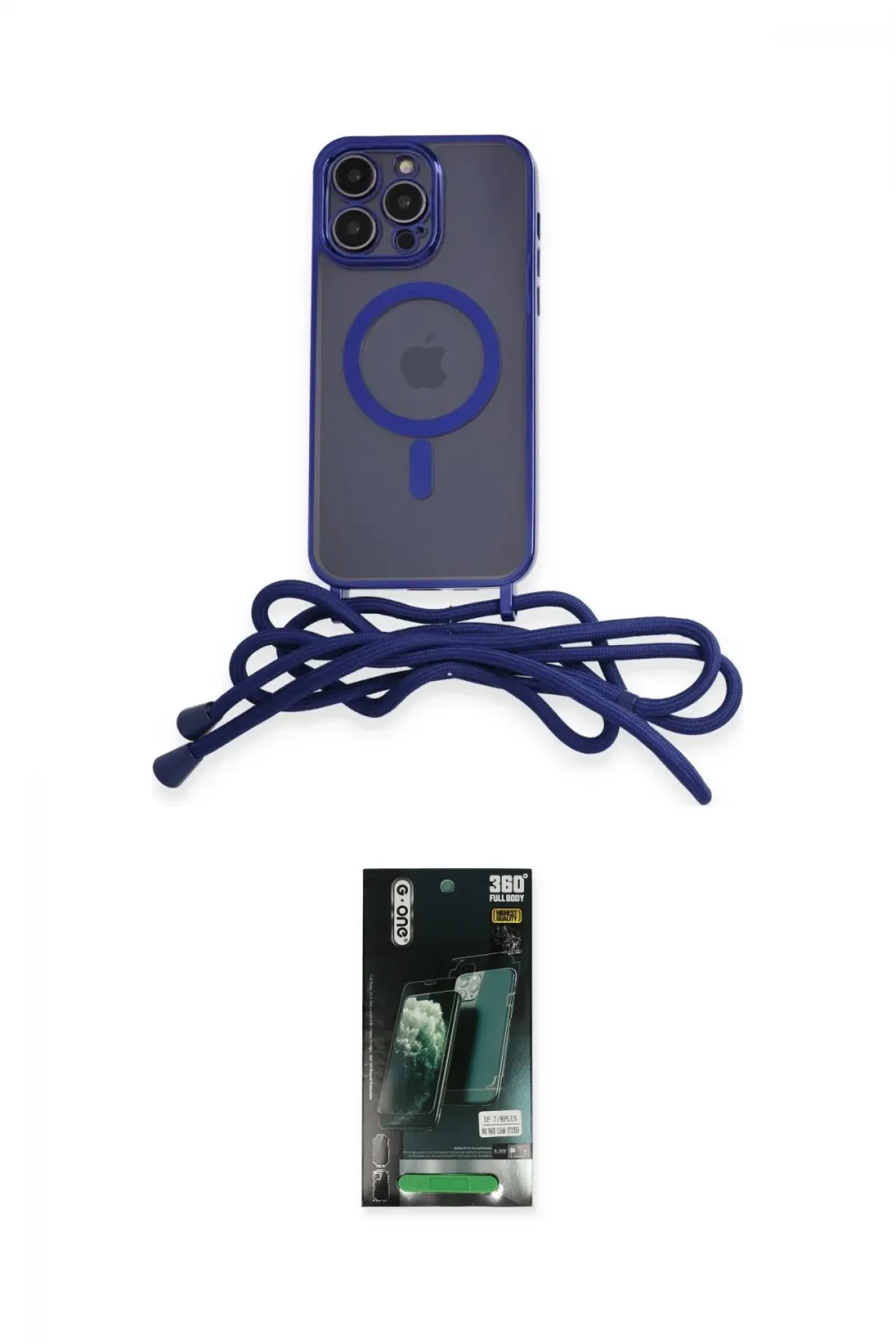 ieg™ iPhone 13 Pro Kılıf Eksen Özel Seri - Şeffaf 360 Full Body Arka Koruyucu