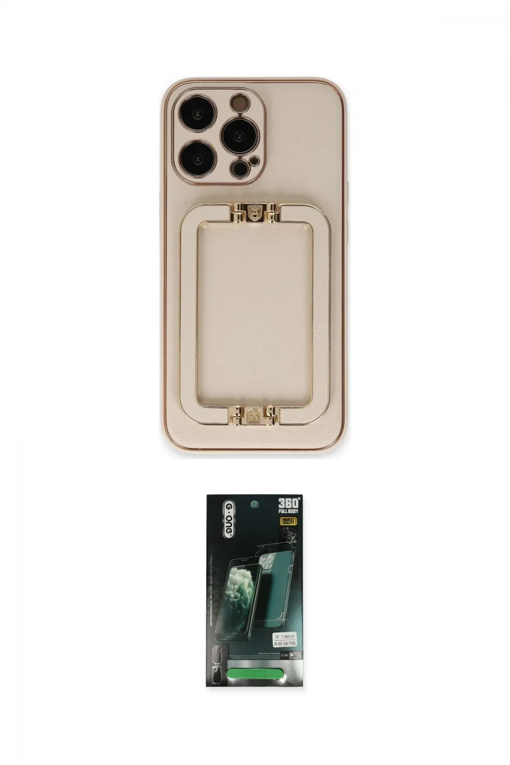 ieg™ iPhone 13 Pro Kılıf Kozmos Minimal Prime - Şeffaf 360 Full Body Arka Koruyucu