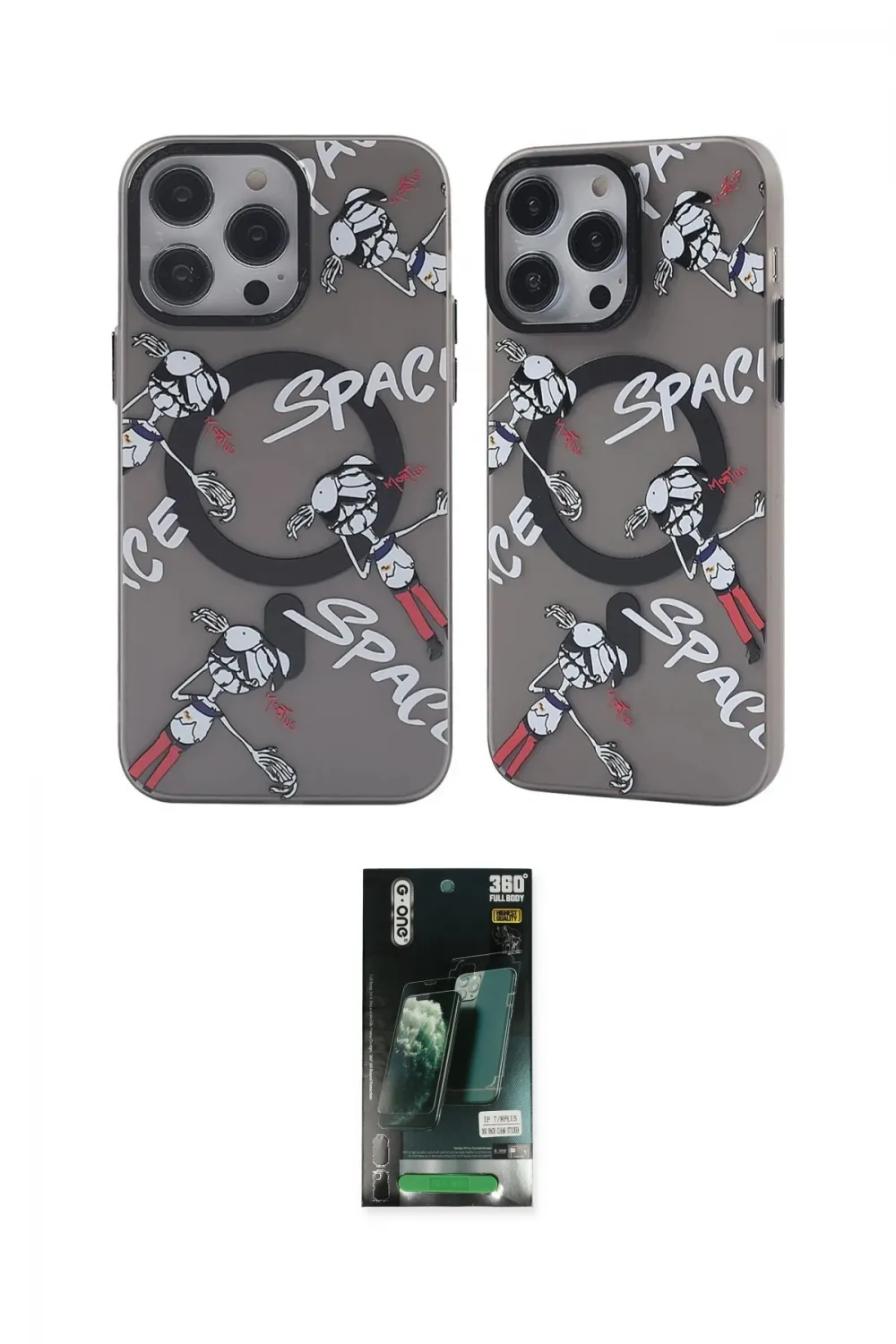 ieg™ iPhone 13 Pro Kılıf Nova Doku Koleksiyonu - Şeffaf 360 Full Body Arka Koruyucu