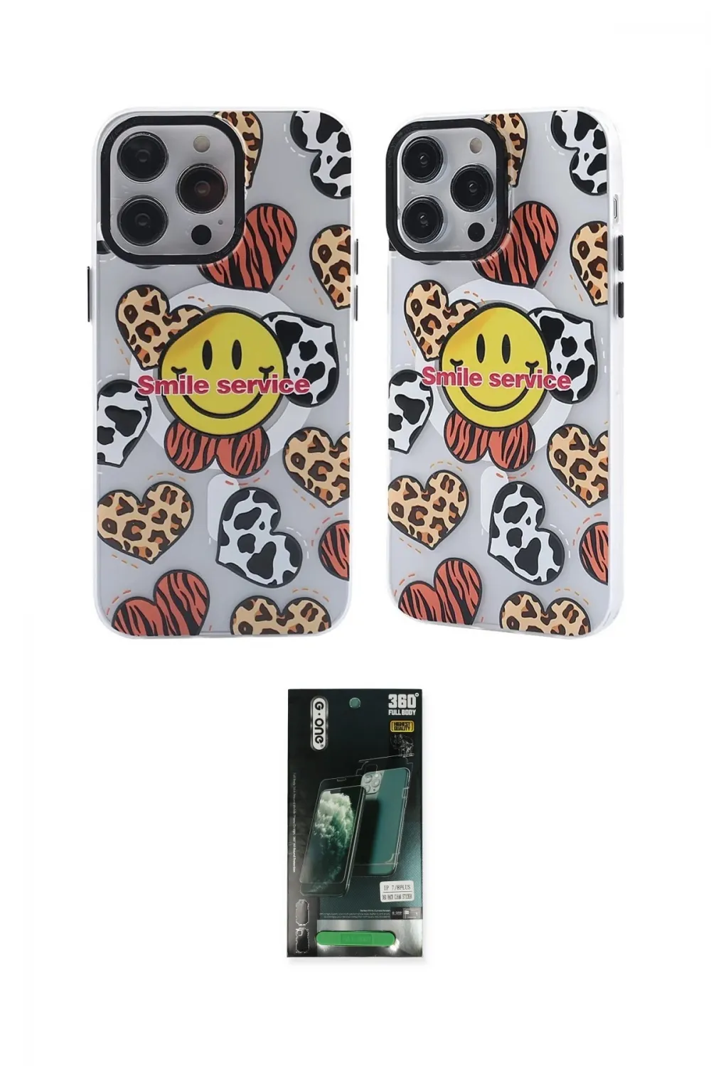 ieg™ iPhone 13 Pro Kılıf Nova Doku Koleksiyonu - Şeffaf 360 Full Body Arka Koruyucu