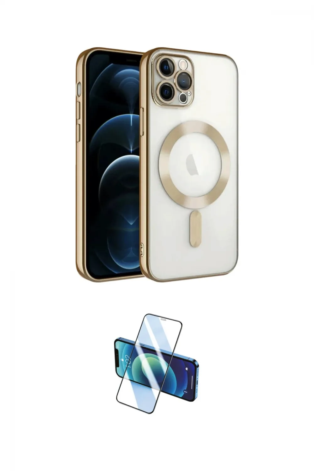ieg™ iPhone 13 Pro Kılıf Nova Işık Özel Seri - Siyah 3D Antistatik Seramik Nano Ekran Koruyucu