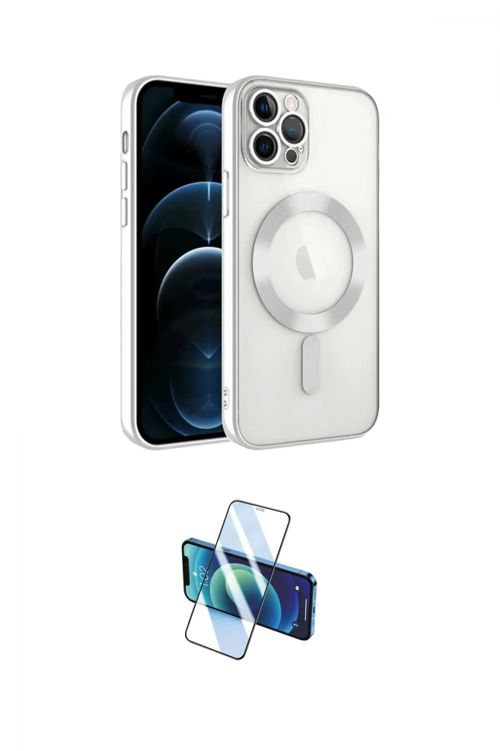 ieg™ iPhone 13 Pro Kılıf Nova Işık Özel Seri - Siyah 3D Antistatik Seramik Nano Ekran Koruyucu