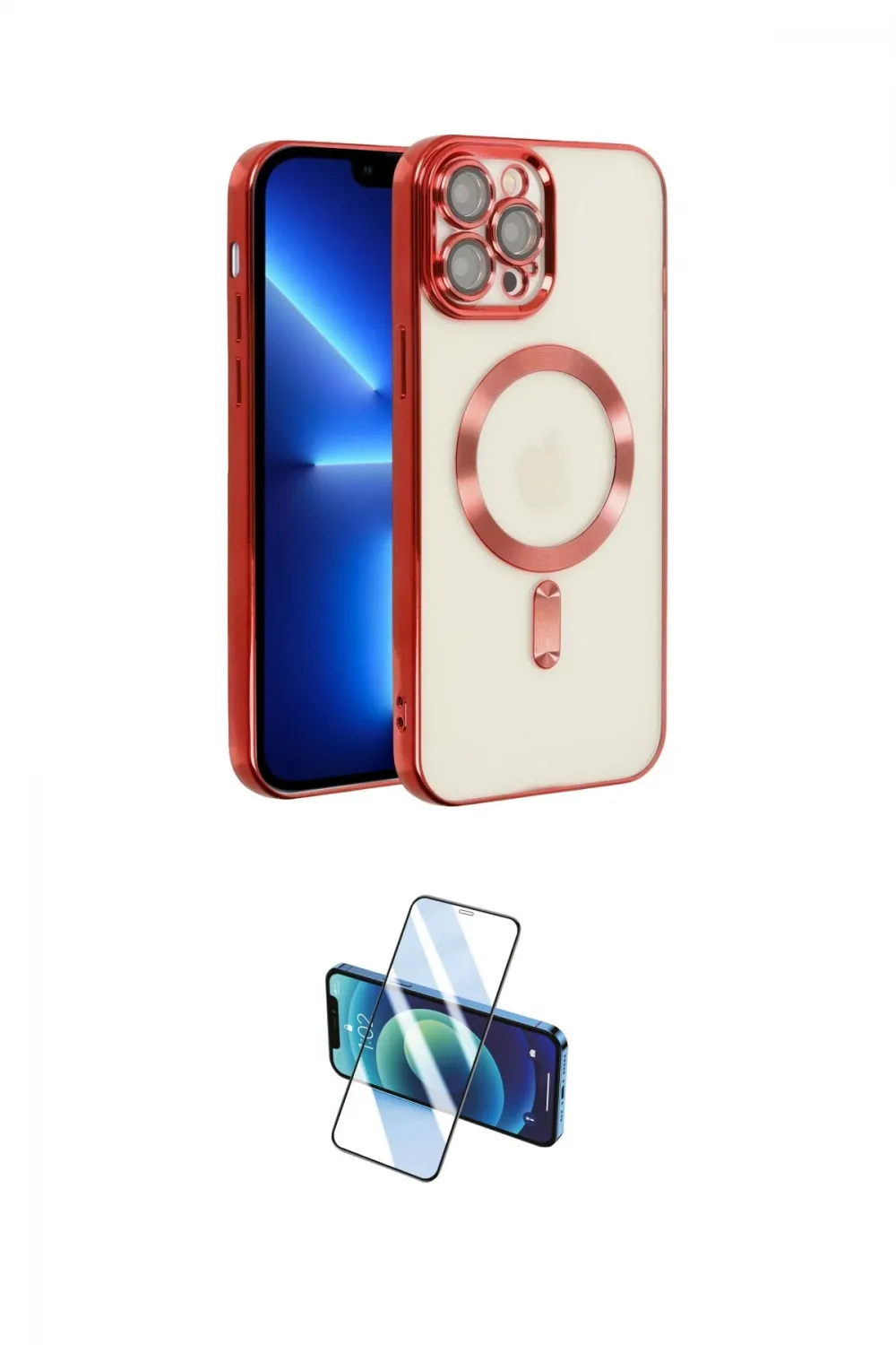 ieg™ iPhone 13 Pro Kılıf Nova Işık Özel Seri - Siyah 3D Antistatik Seramik Nano Ekran Koruyucu