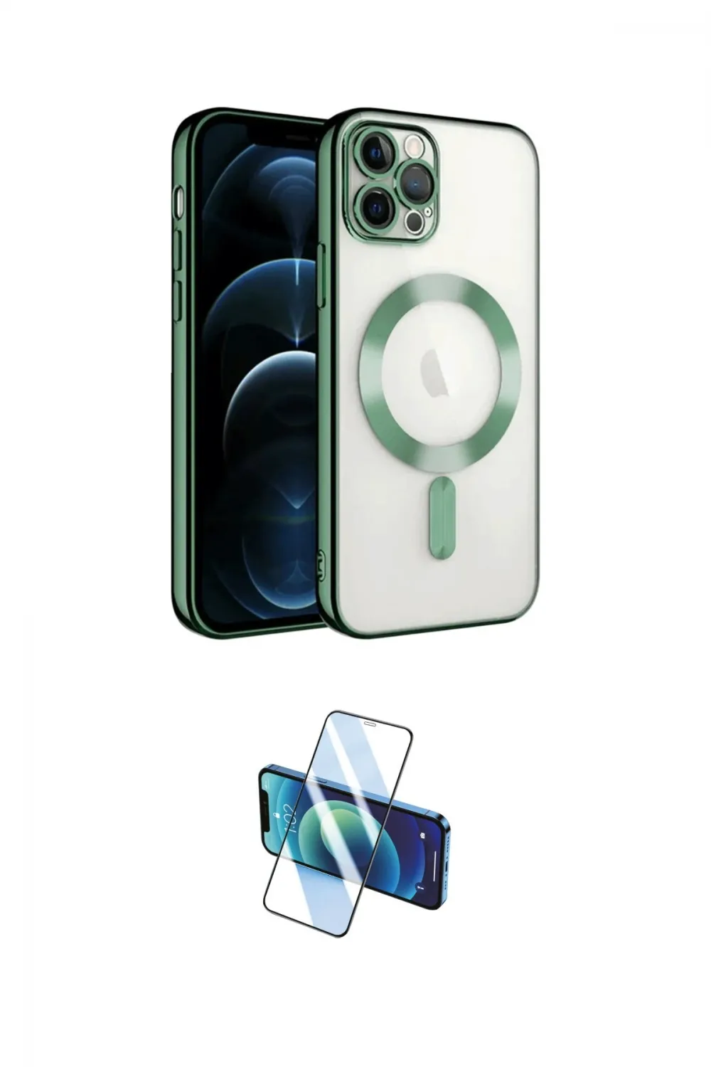 ieg™ iPhone 13 Pro Kılıf Nova Işık Özel Seri - Siyah 3D Antistatik Seramik Nano Ekran Koruyucu