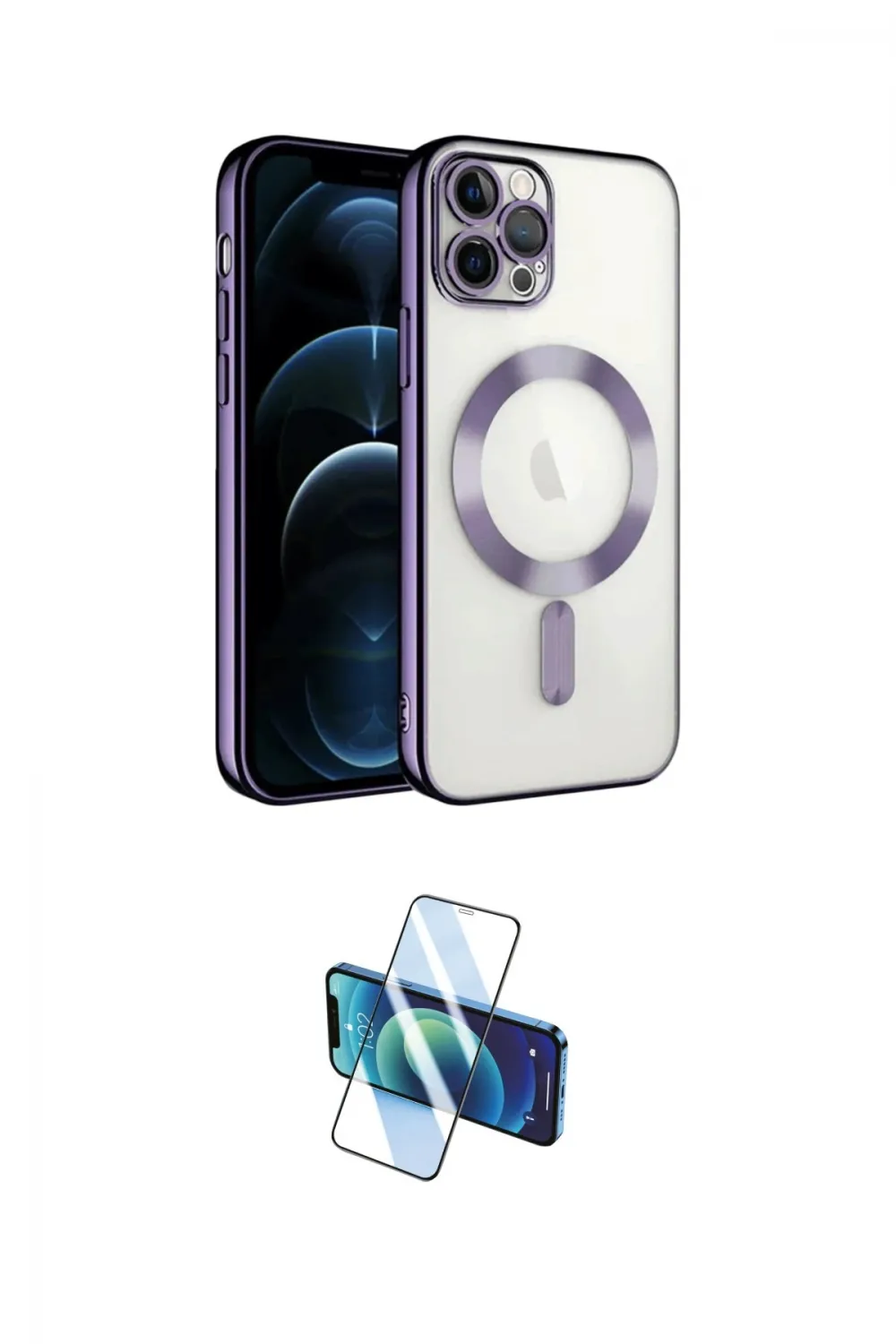 ieg™ iPhone 13 Pro Kılıf Nova Işık Özel Seri - Siyah 3D Antistatik Seramik Nano Ekran Koruyucu