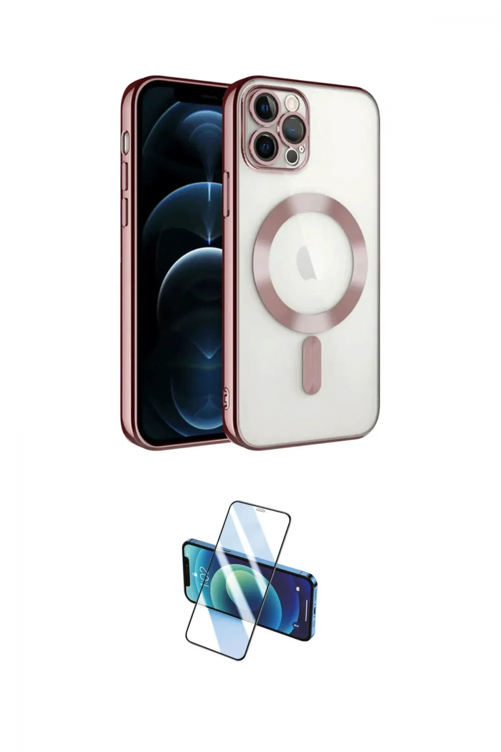 ieg™ iPhone 13 Pro Kılıf Nova Işık Özel Seri - Siyah 3D Antistatik Seramik Nano Ekran Koruyucu