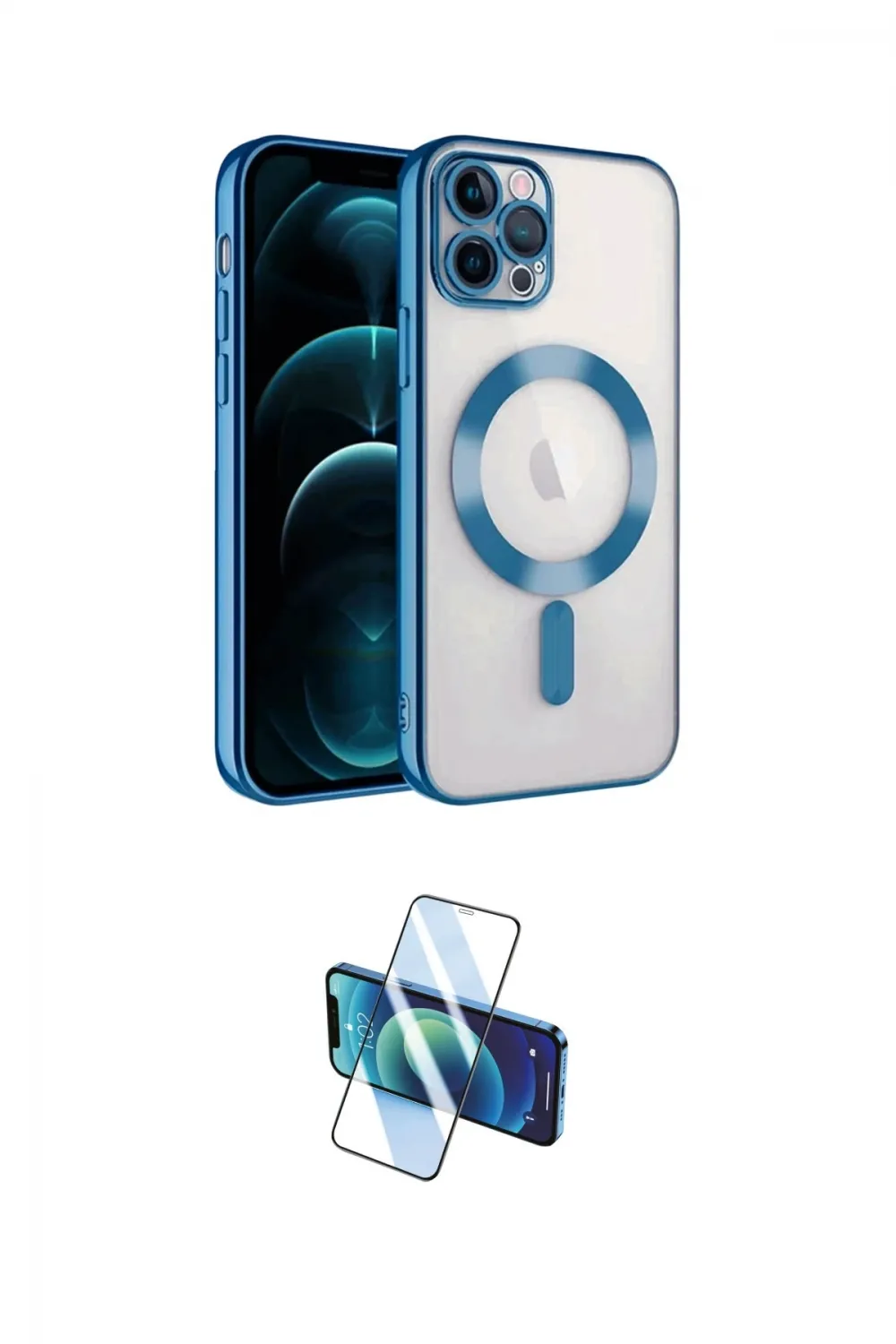 ieg™ iPhone 13 Pro Kılıf Nova Işık Özel Seri - Siyah 3D Antistatik Seramik Nano Ekran Koruyucu