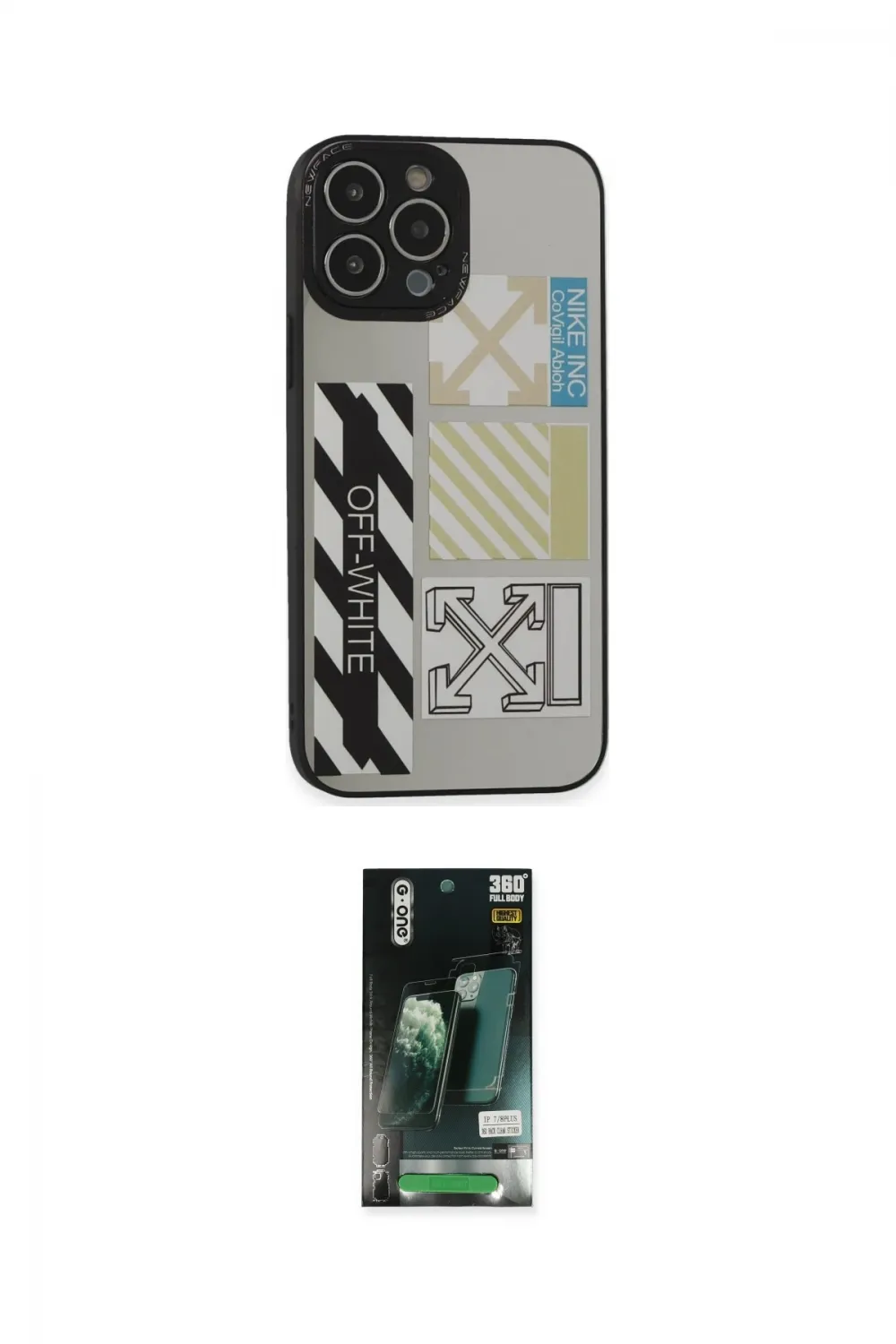 ieg™ iPhone 13 Pro Kılıf Odak Klasik Serisi - Şeffaf 360 Full Body Arka Koruyucu
