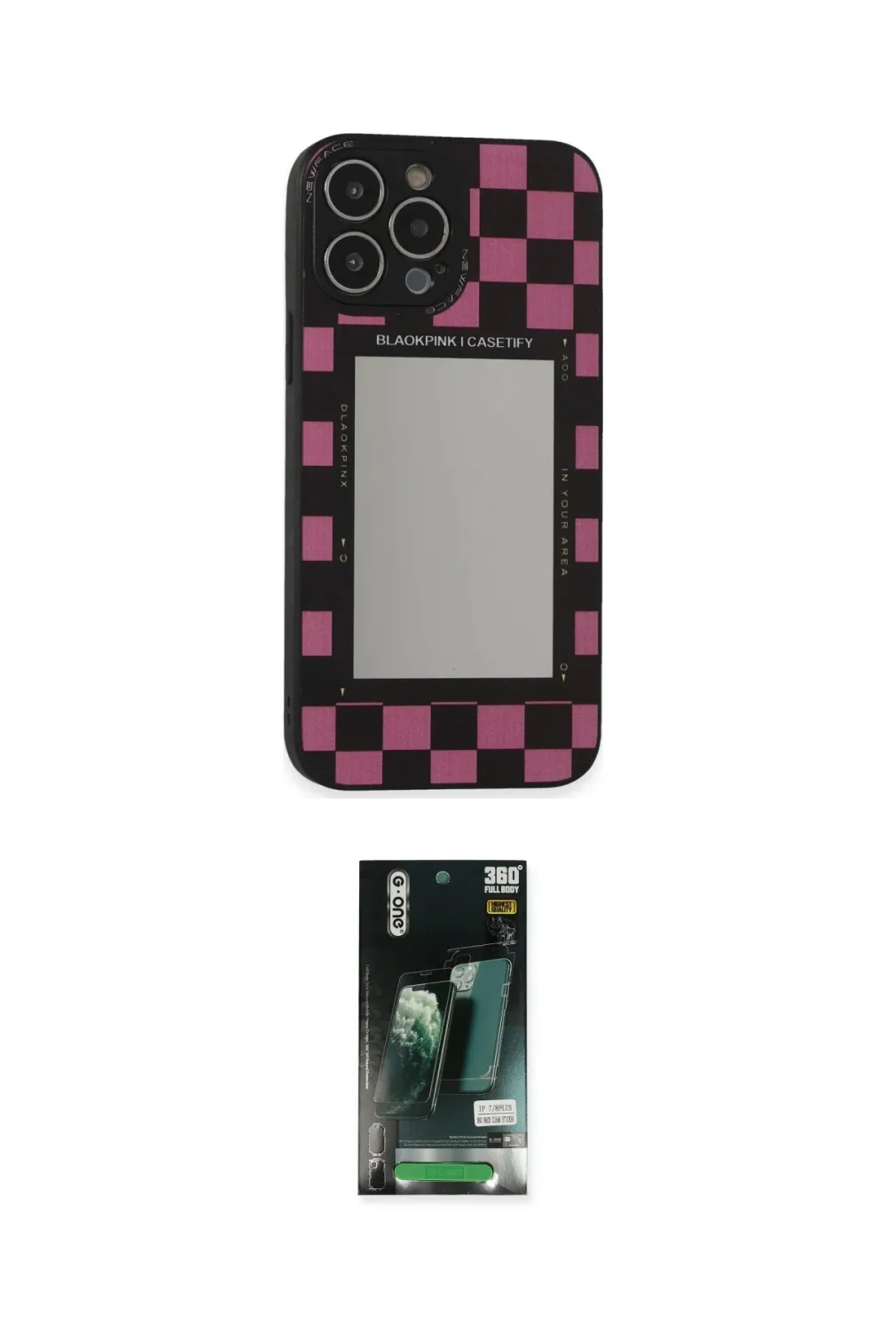 ieg™ iPhone 13 Pro Kılıf Odak Klasik Serisi - Şeffaf 360 Full Body Arka Koruyucu