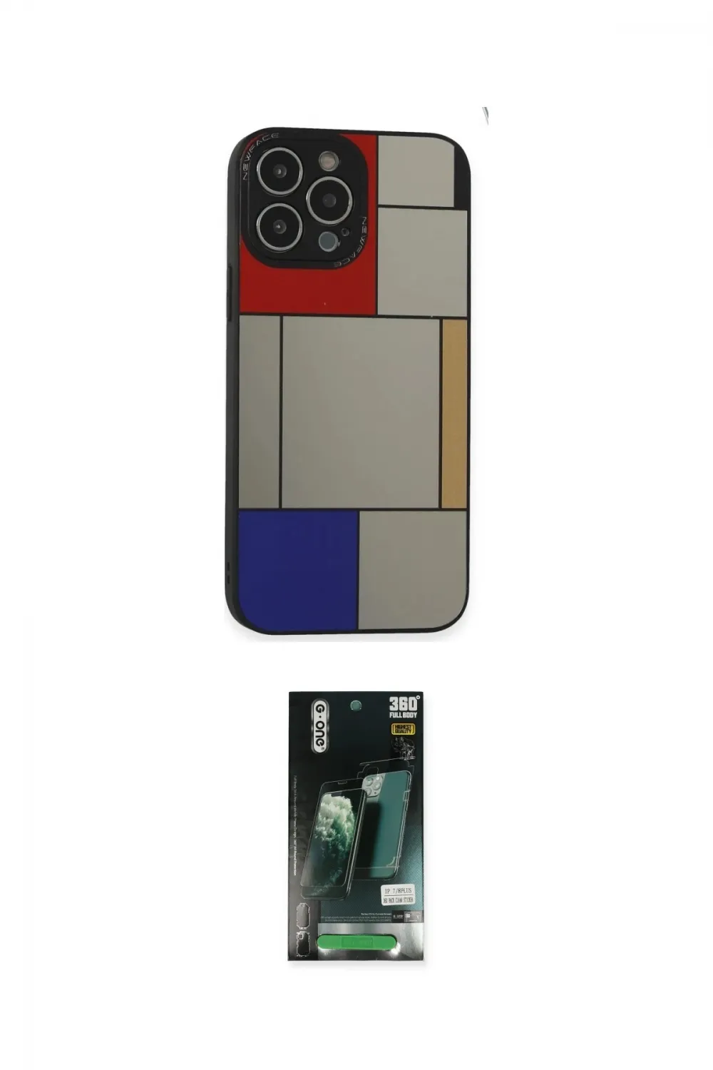 ieg™ iPhone 13 Pro Kılıf Odak Klasik Serisi - Şeffaf 360 Full Body Arka Koruyucu