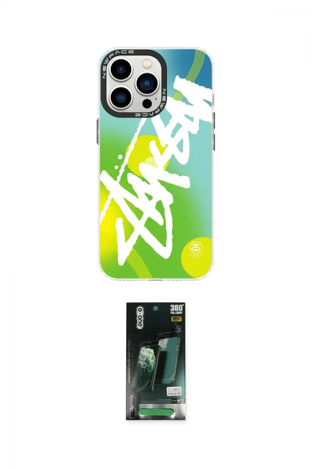 ieg™ iPhone 13 Pro Kılıf Siluet Çizgi Koleksiyonu - Şeffaf 360 Full Body Arka Koruyucu