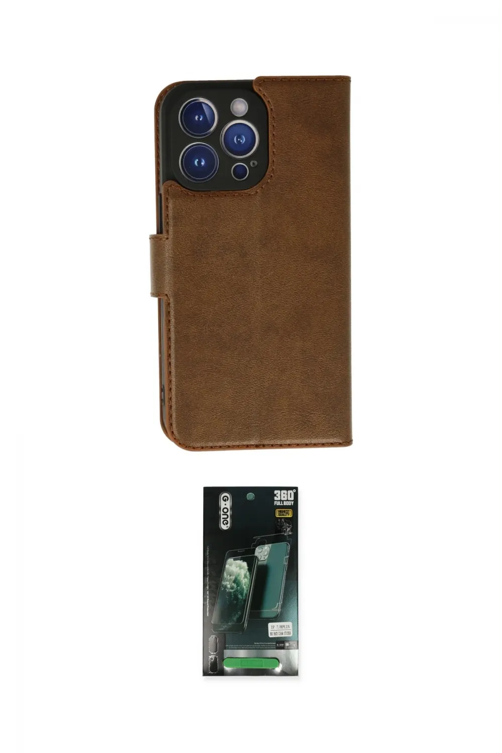 ieg™ iPhone 13 Pro Kılıf Siluet Işık Serisi - Şeffaf 360 Full Body Arka Koruyucu