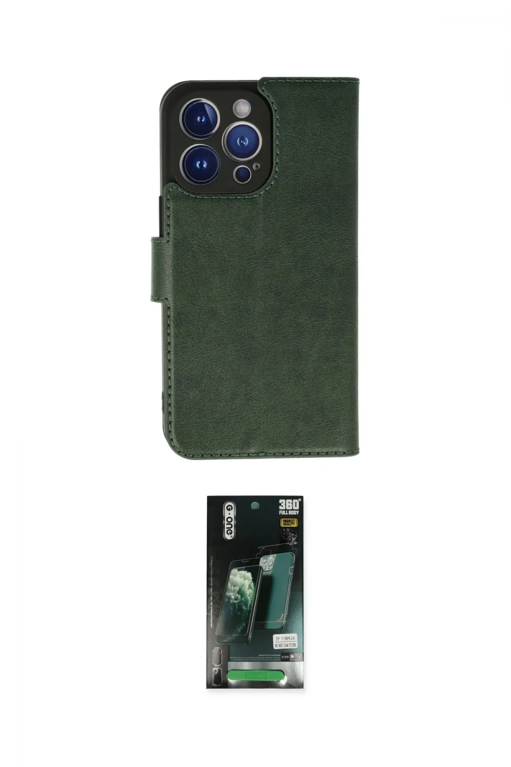 ieg™ iPhone 13 Pro Kılıf Siluet Işık Serisi - Şeffaf 360 Full Body Arka Koruyucu