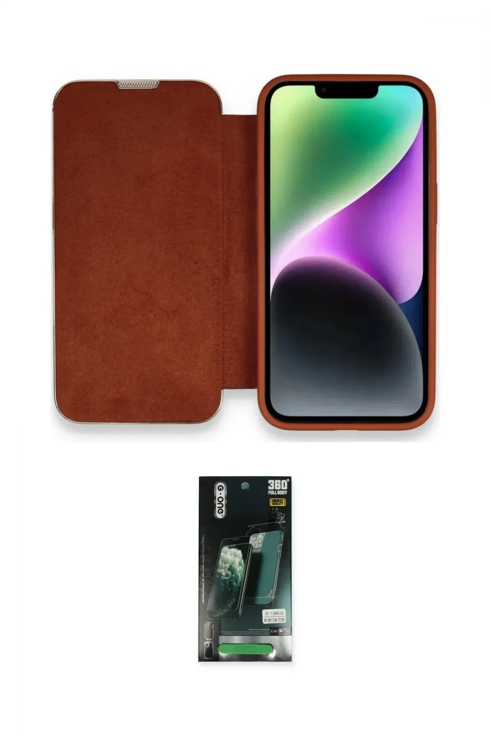 ieg™ iPhone 13 Pro Kılıf Siluet Minimal Serisi - Şeffaf 360 Full Body Arka Koruyucu