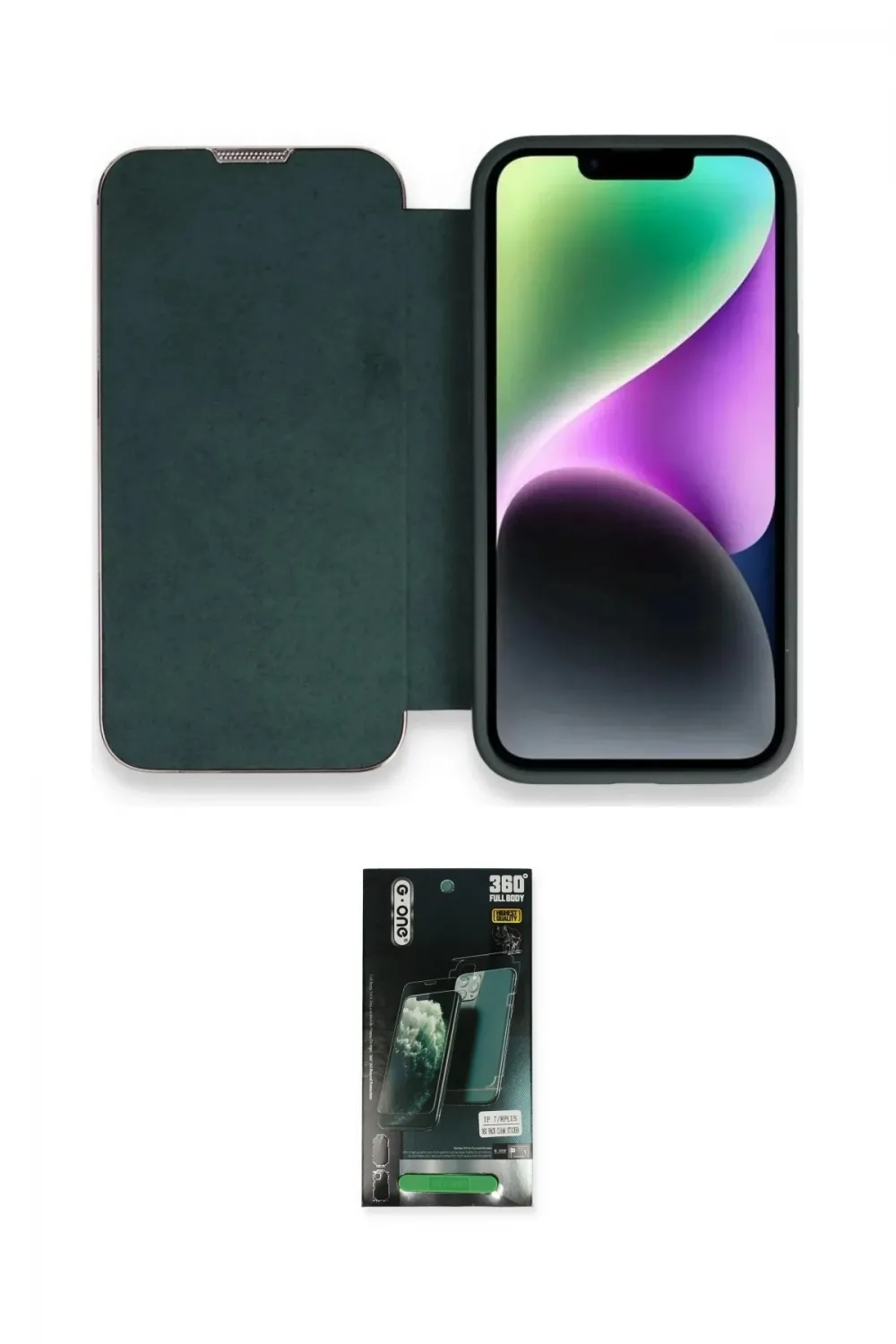 ieg™ iPhone 13 Pro Kılıf Siluet Minimal Serisi - Şeffaf 360 Full Body Arka Koruyucu