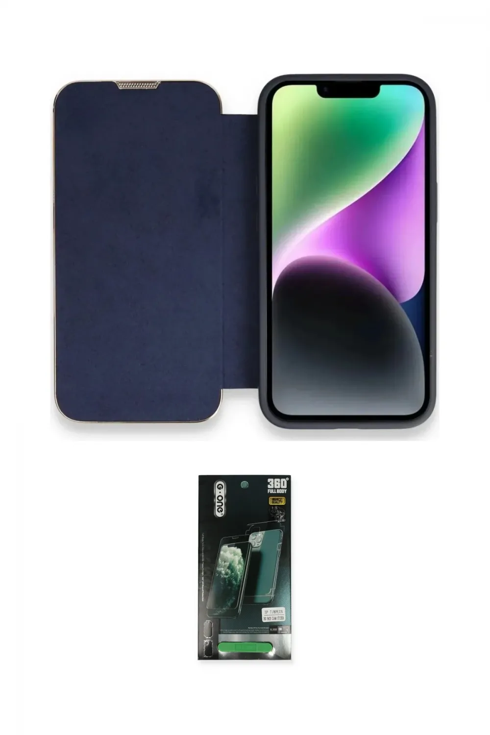 ieg™ iPhone 13 Pro Kılıf Siluet Minimal Serisi - Şeffaf 360 Full Body Arka Koruyucu