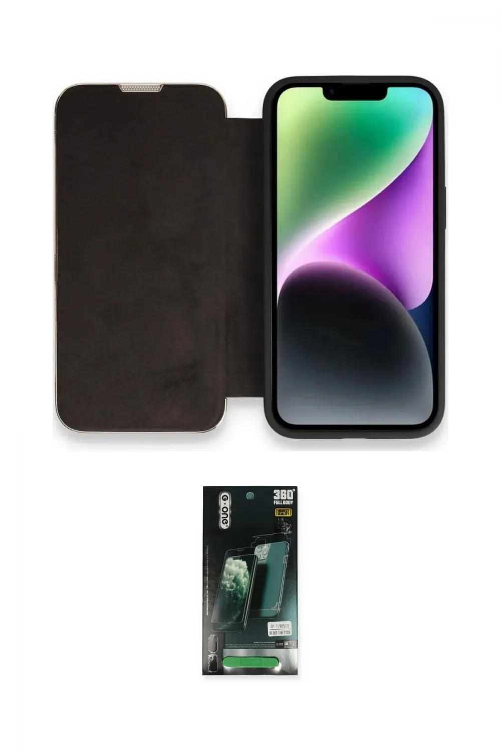 ieg™ iPhone 13 Pro Kılıf Siluet Minimal Serisi - Şeffaf 360 Full Body Arka Koruyucu