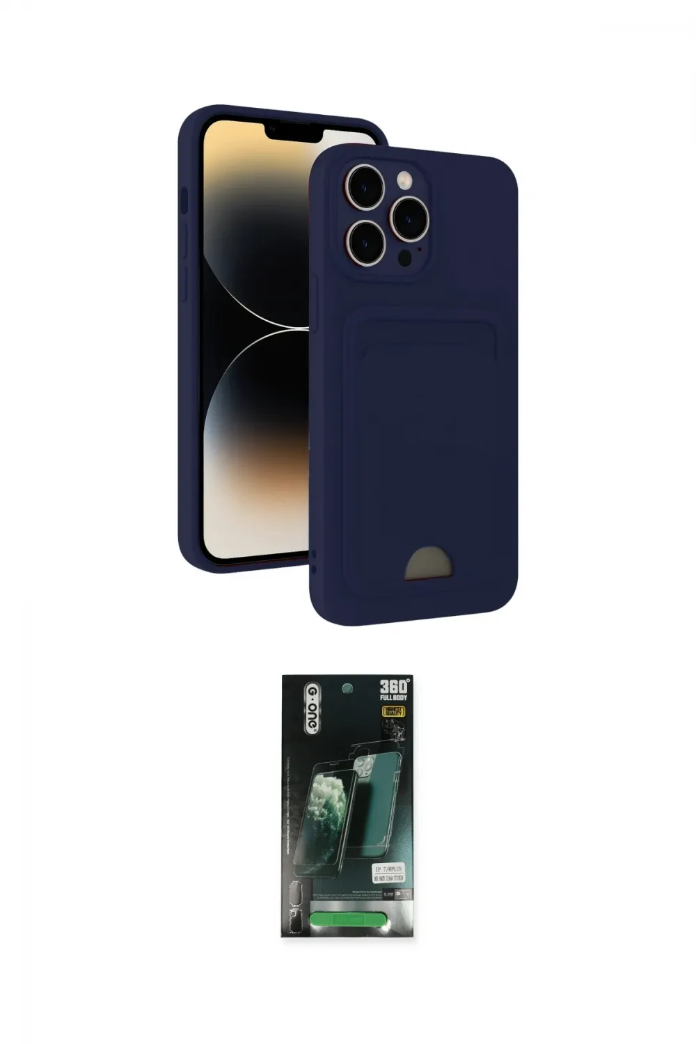 ieg™ iPhone 13 Pro Kılıf Vadi Çizgi Prime - Şeffaf 360 Full Body Arka Koruyucu