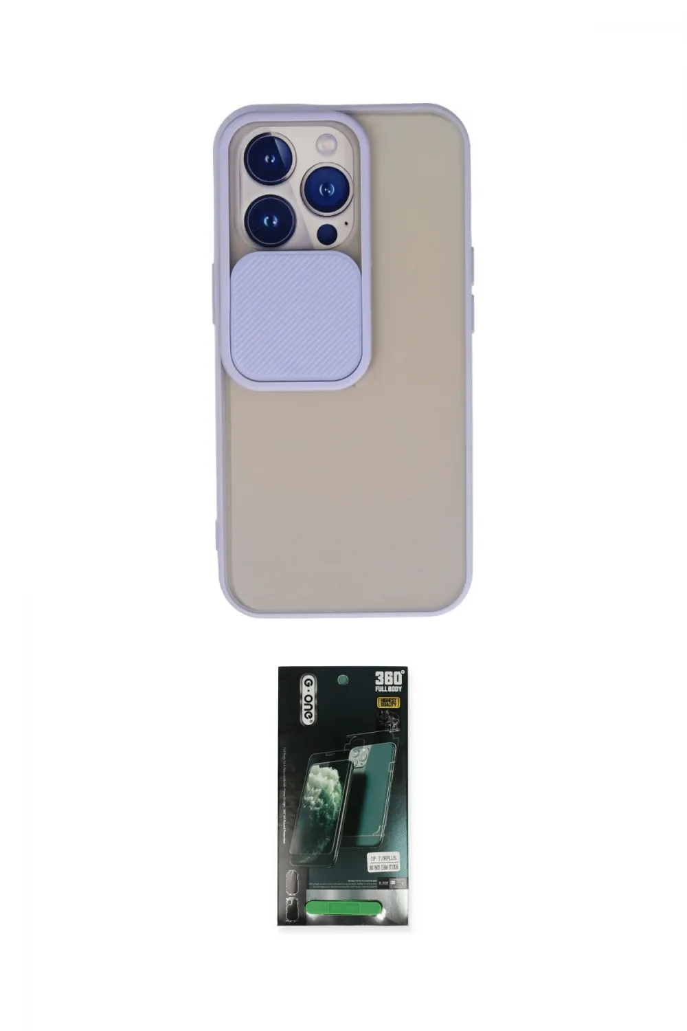 ieg™ iPhone 13 Pro Kılıf Vadi Çizgi - Şeffaf 360 Full Body Arka Koruyucu
