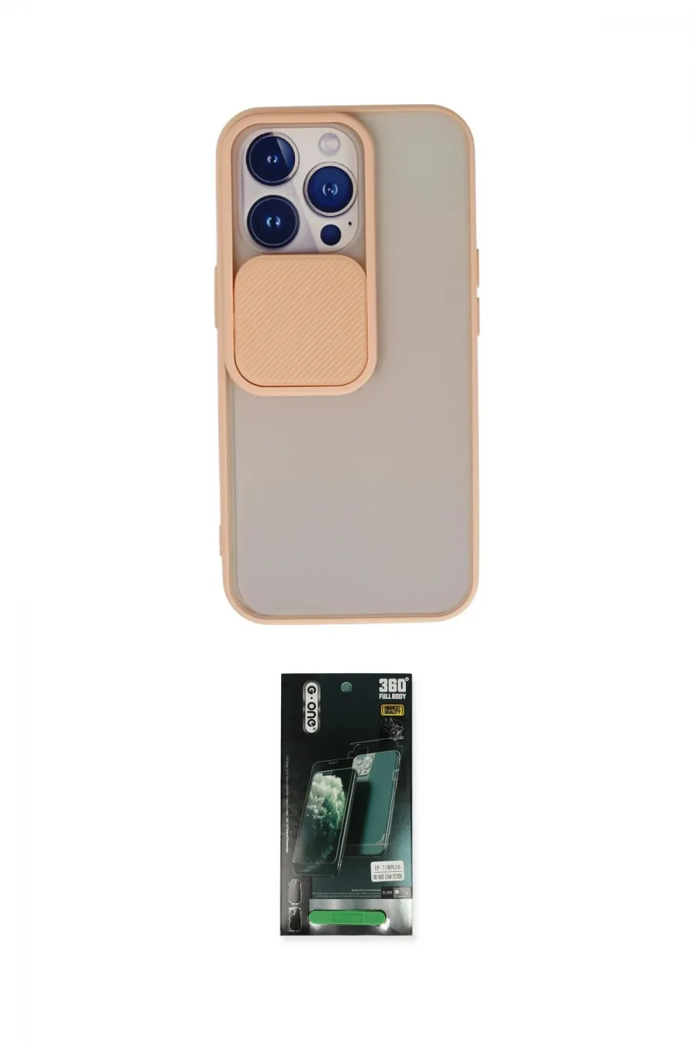 ieg™ iPhone 13 Pro Kılıf Vadi Çizgi - Şeffaf 360 Full Body Arka Koruyucu