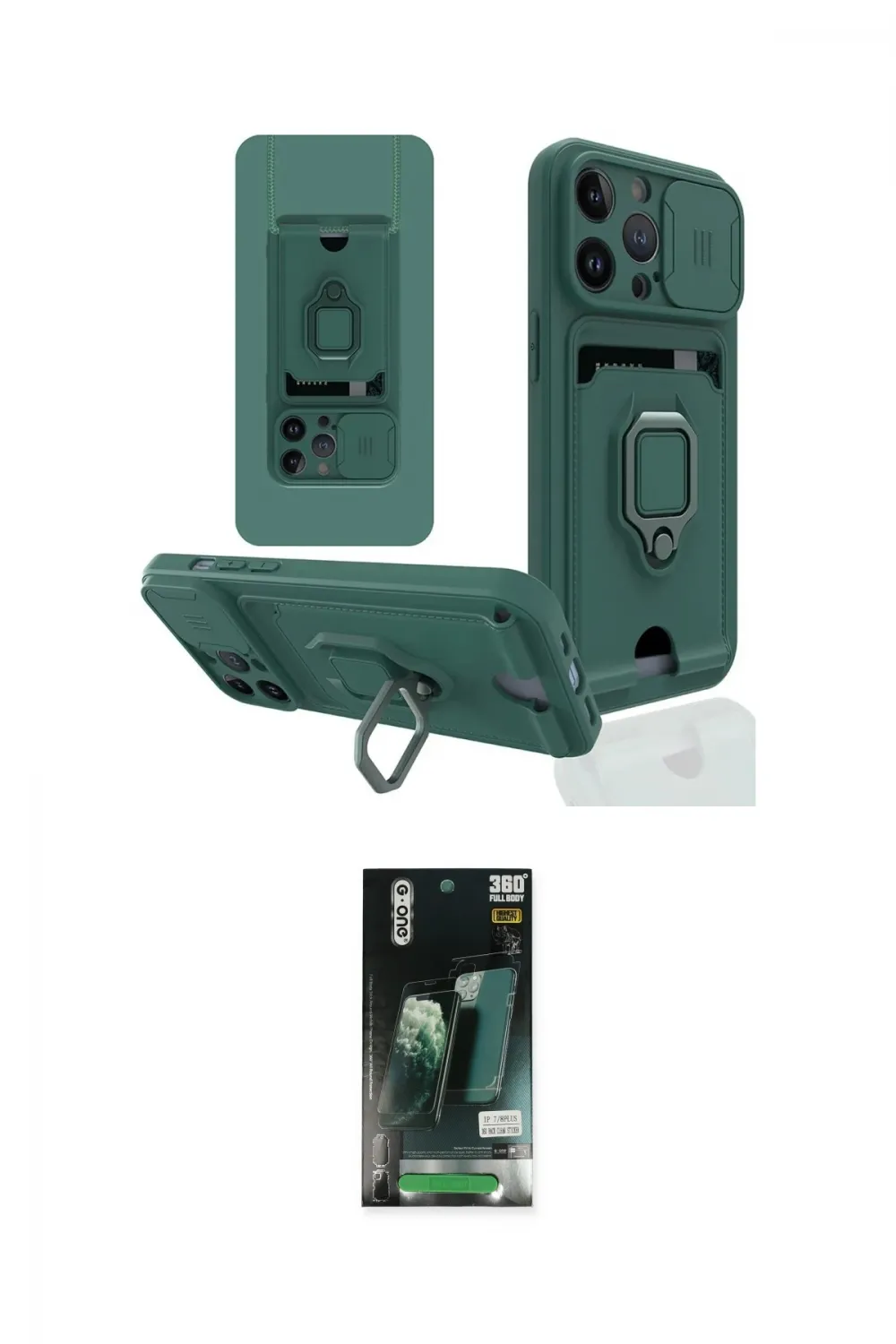 ieg™ iPhone 13 Pro Kılıf Vadi Form Prime - Şeffaf 360 Full Body Arka Koruyucu