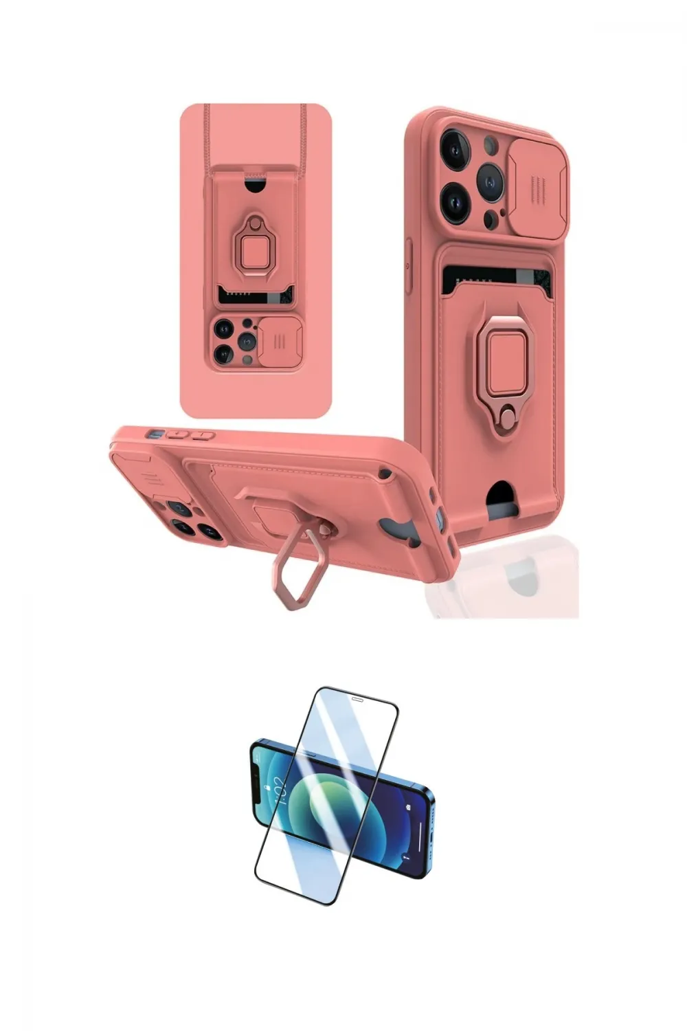 ieg™ iPhone 13 Pro Kılıf Vadi Form Prime - Siyah 3D Antistatik Seramik Nano Ekran Koruyucu