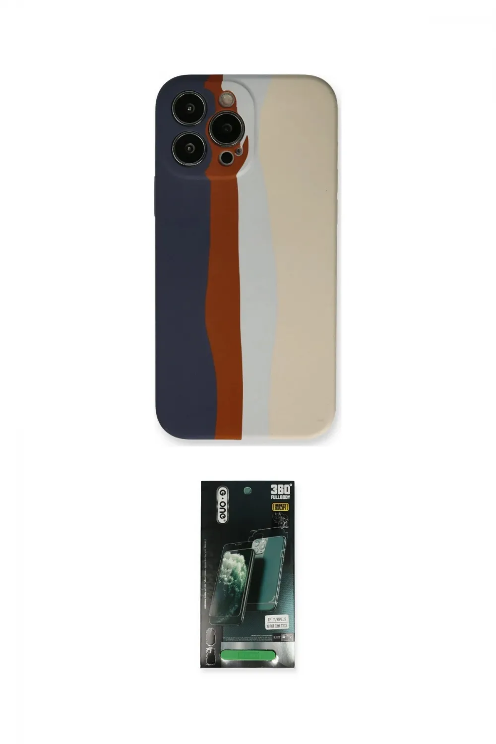 ieg™ iPhone 13 Pro Kılıf Yadigar Çizgi - Şeffaf 360 Full Body Arka Koruyucu