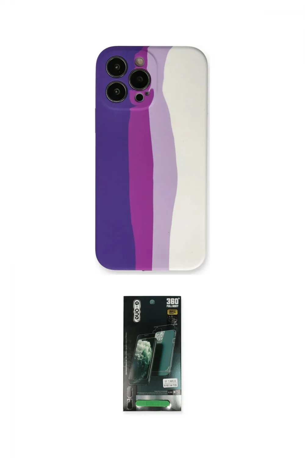 ieg™ iPhone 13 Pro Kılıf Yadigar Çizgi - Şeffaf 360 Full Body Arka Koruyucu