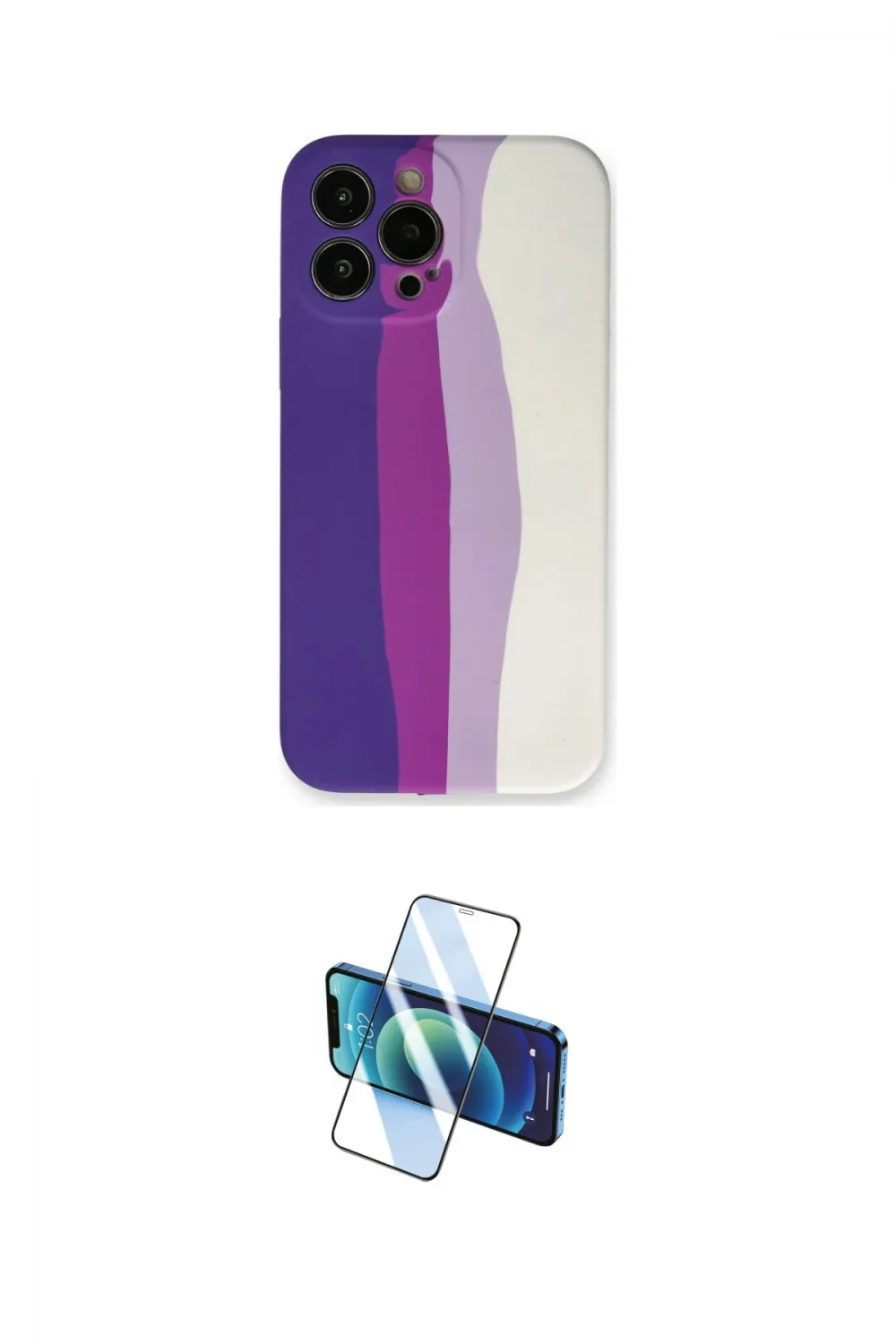 ieg™ iPhone 13 Pro Kılıf Yadigar Çizgi - Siyah 3D Antistatik Seramik Nano Ekran Koruyucu