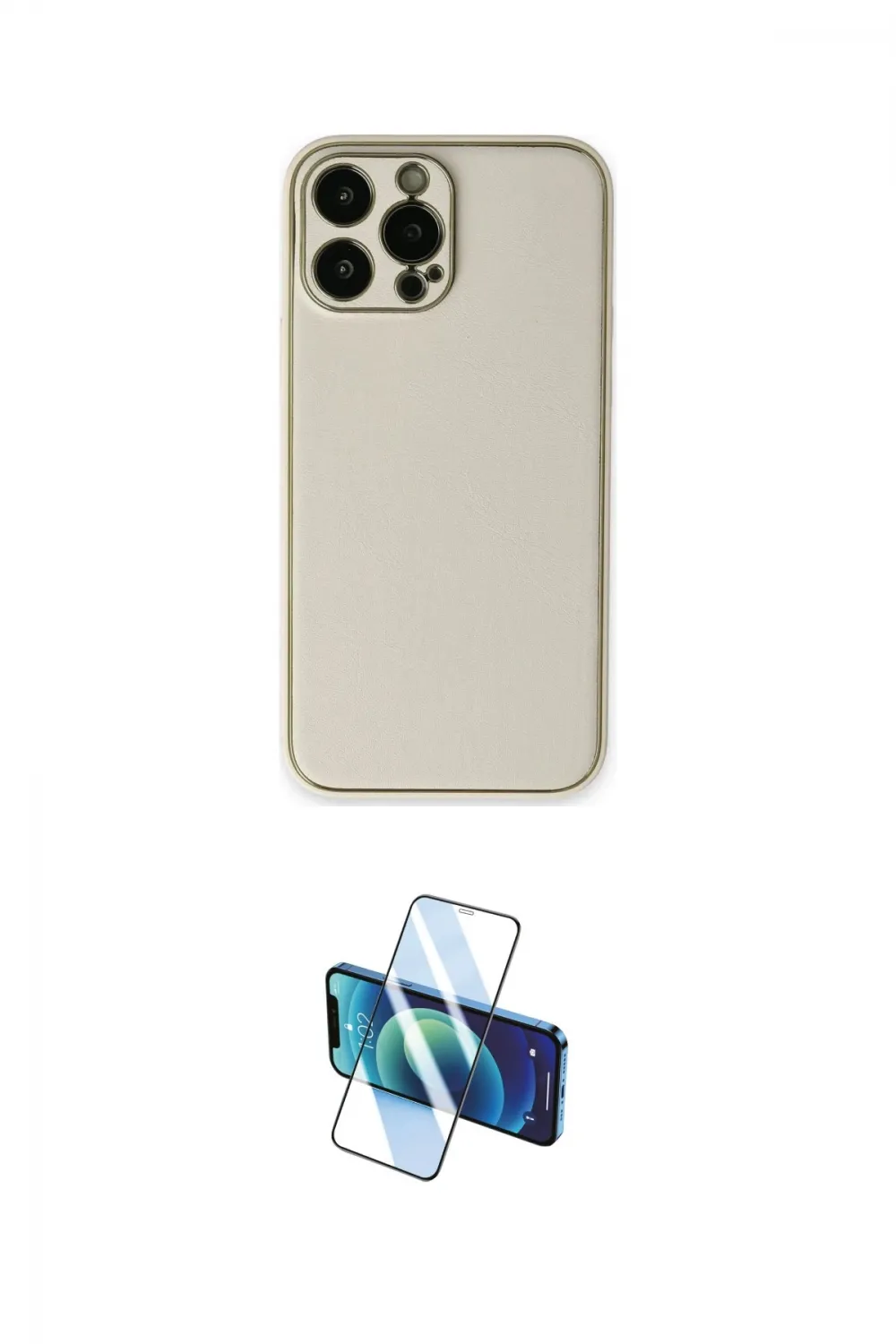 ieg™ iPhone 13 Pro Kılıf Yadigar Klasik - Siyah 3D Antistatik Seramik Nano Ekran Koruyucu