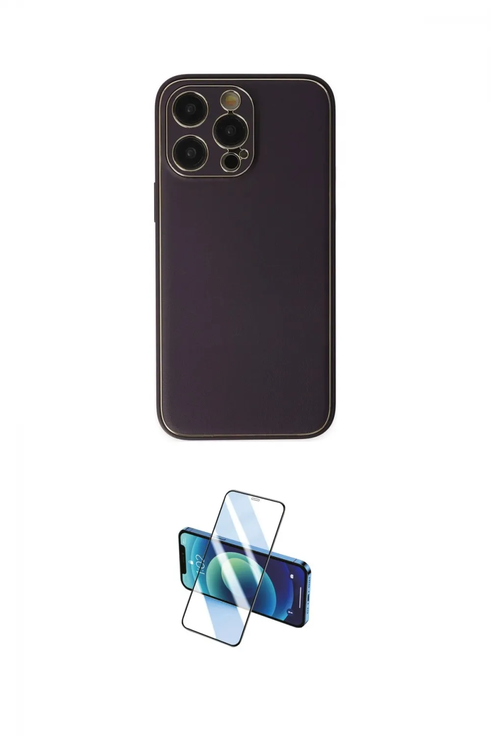 ieg™ iPhone 13 Pro Kılıf Yadigar Klasik - Siyah 3D Antistatik Seramik Nano Ekran Koruyucu