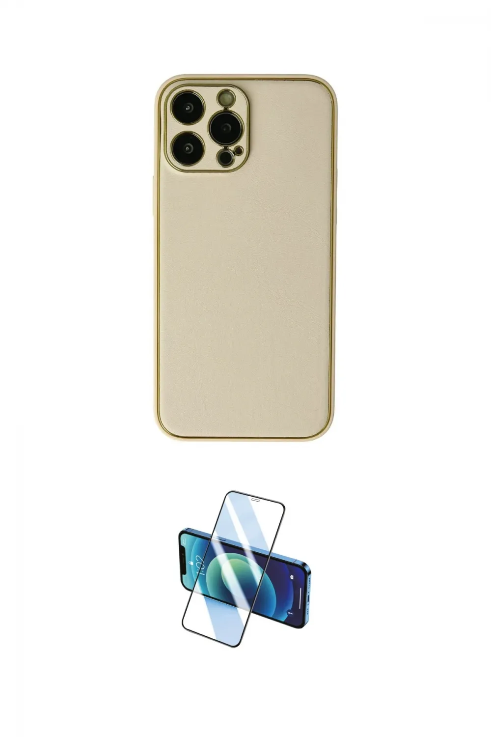 ieg™ iPhone 13 Pro Kılıf Yadigar Klasik - Siyah 3D Antistatik Seramik Nano Ekran Koruyucu