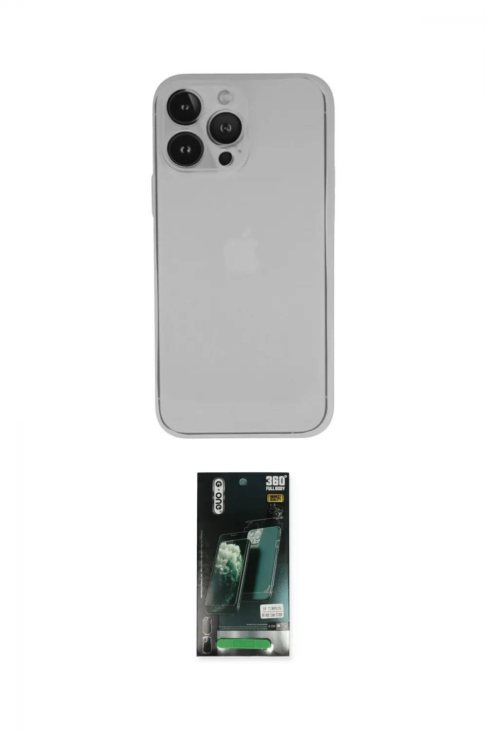 ieg™ iPhone 13 Pro Kılıf Yadigar Yansıma Serisi - Şeffaf 360 Full Body Arka Koruyucu