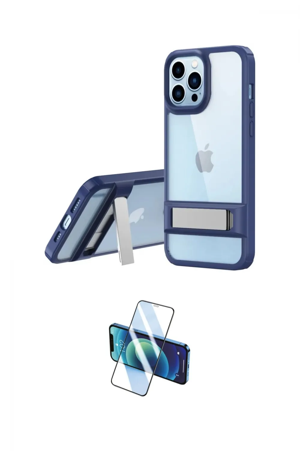 ieg™ iPhone 13 Pro Kılıf Yadigar Yansıma - Siyah 3D Antistatik Seramik Nano Ekran Koruyucu