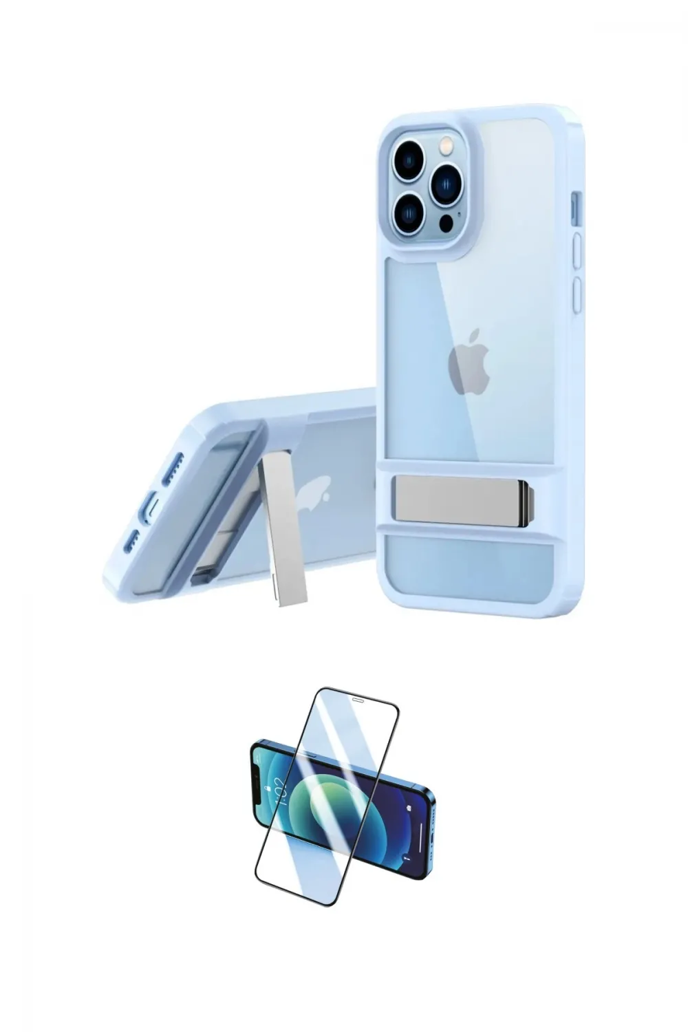 ieg™ iPhone 13 Pro Kılıf Yadigar Yansıma - Siyah 3D Antistatik Seramik Nano Ekran Koruyucu