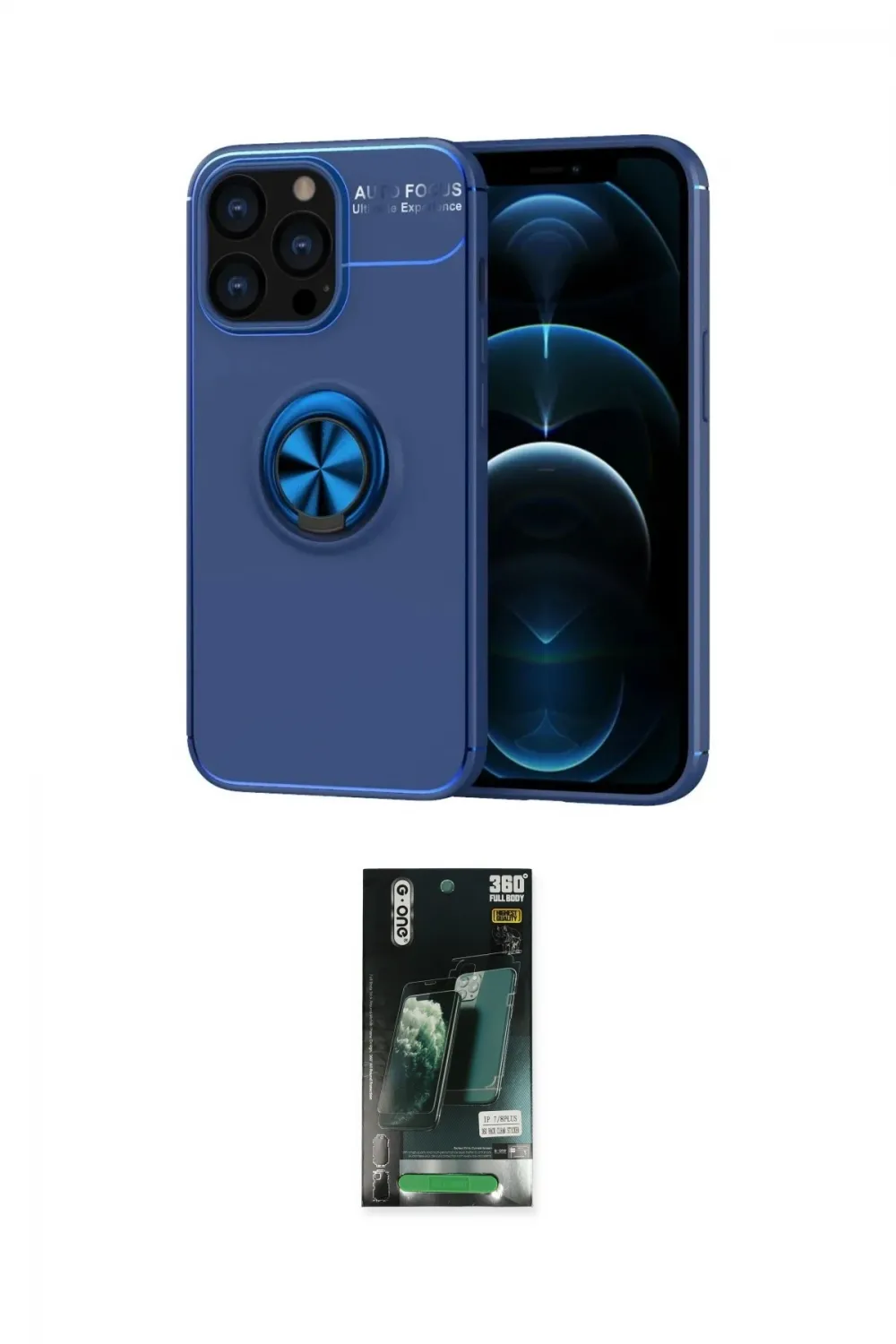 ieg™ iPhone 13 Pro Kılıf Yankı Form Prime - Şeffaf 360 Full Body Arka Koruyucu