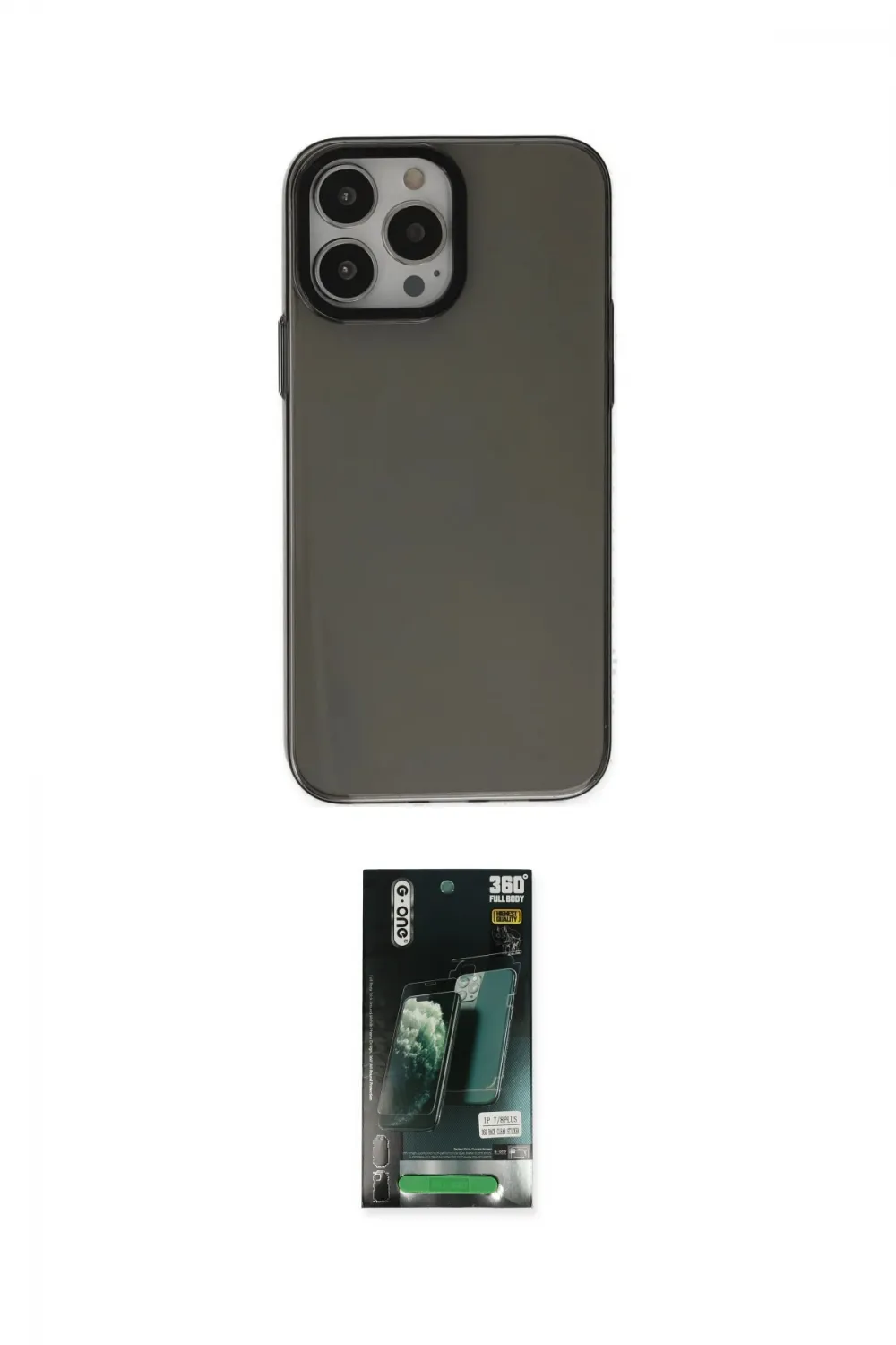 ieg™ iPhone 13 Pro Kılıf Zirve Doku Koleksiyonu - Şeffaf 360 Full Body Arka Koruyucu